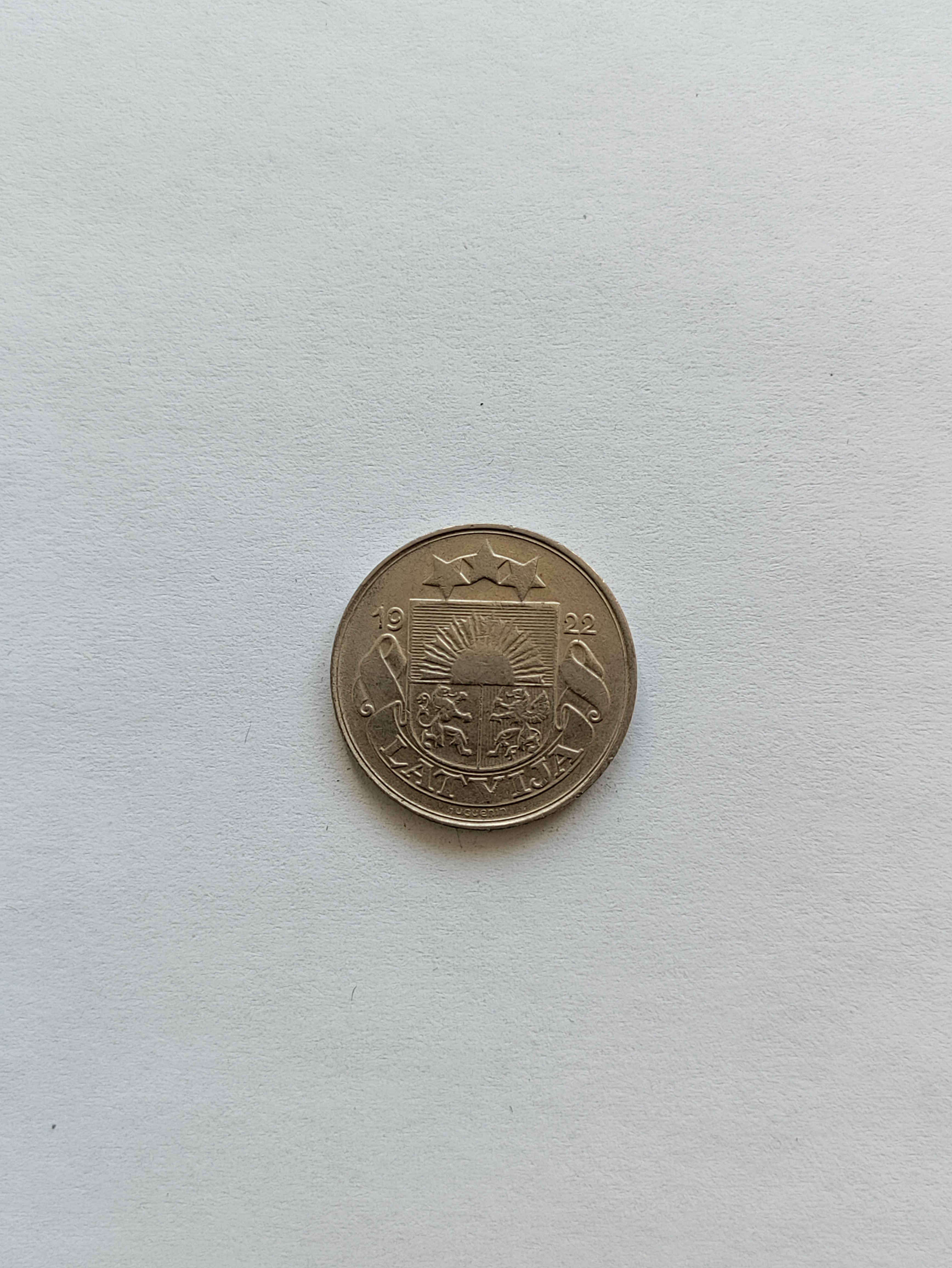 10 Santimu 1922 Latvia