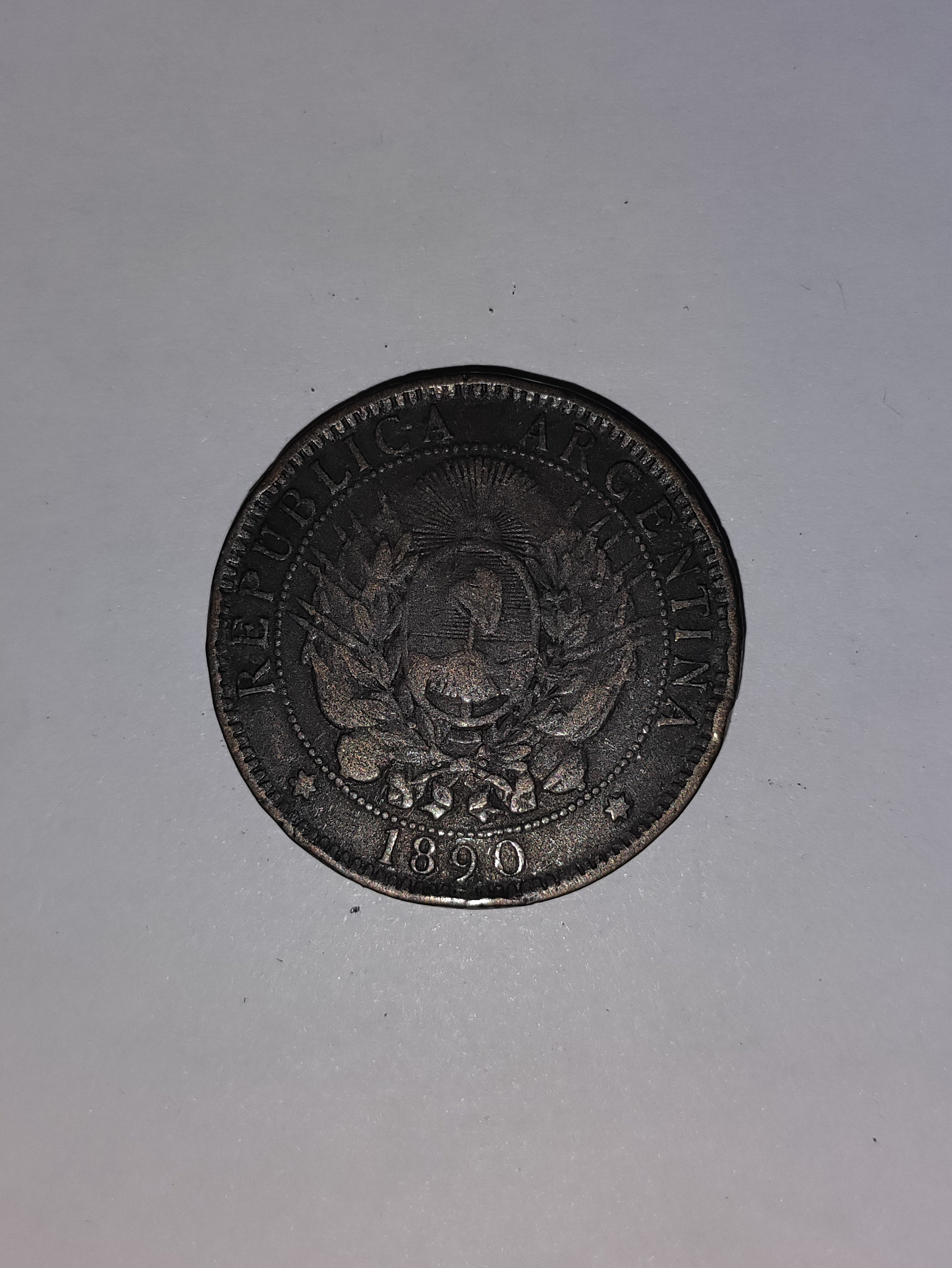 2 Centavos Argentina 1890