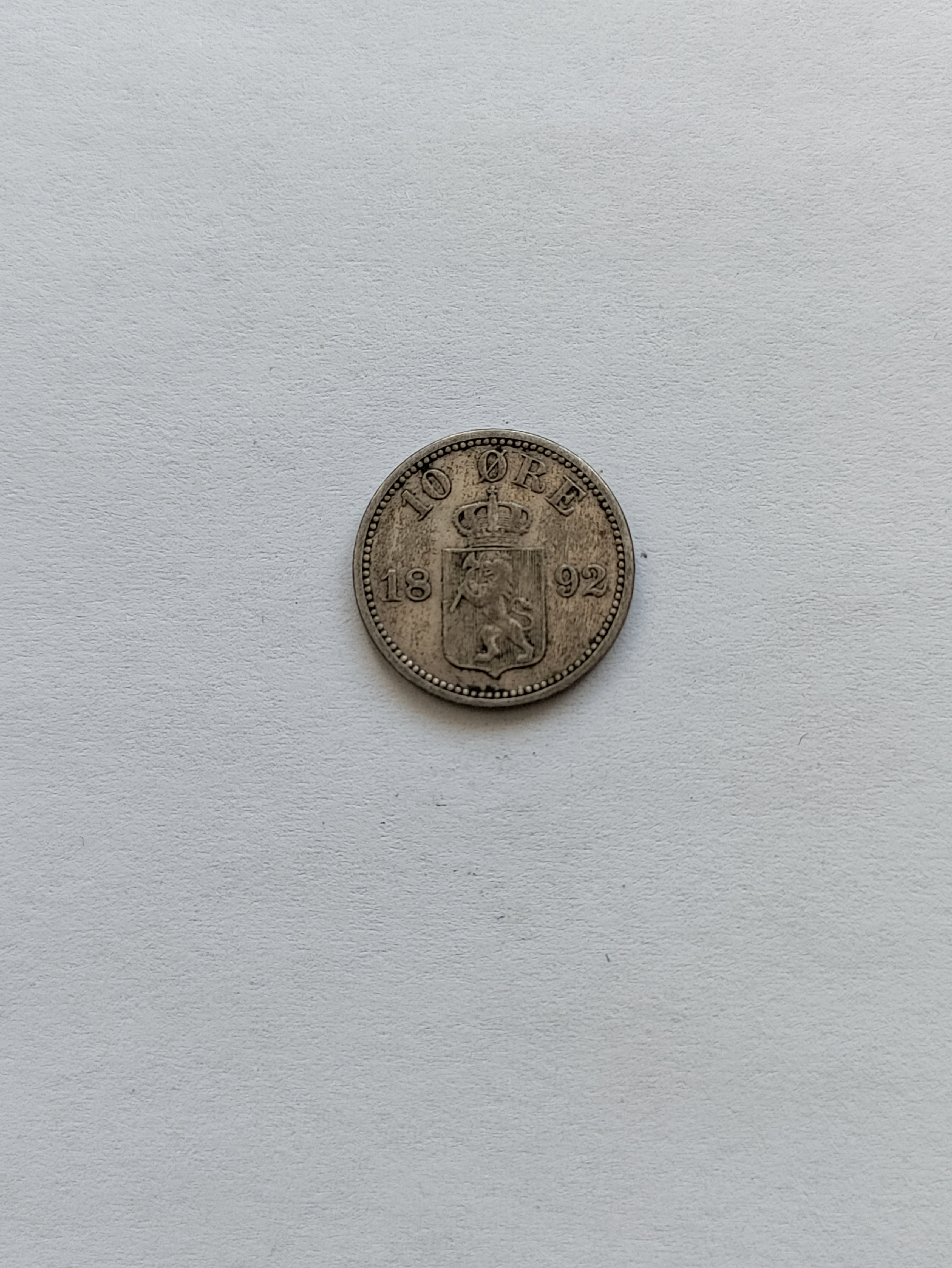 10 Øre 1892 Norge