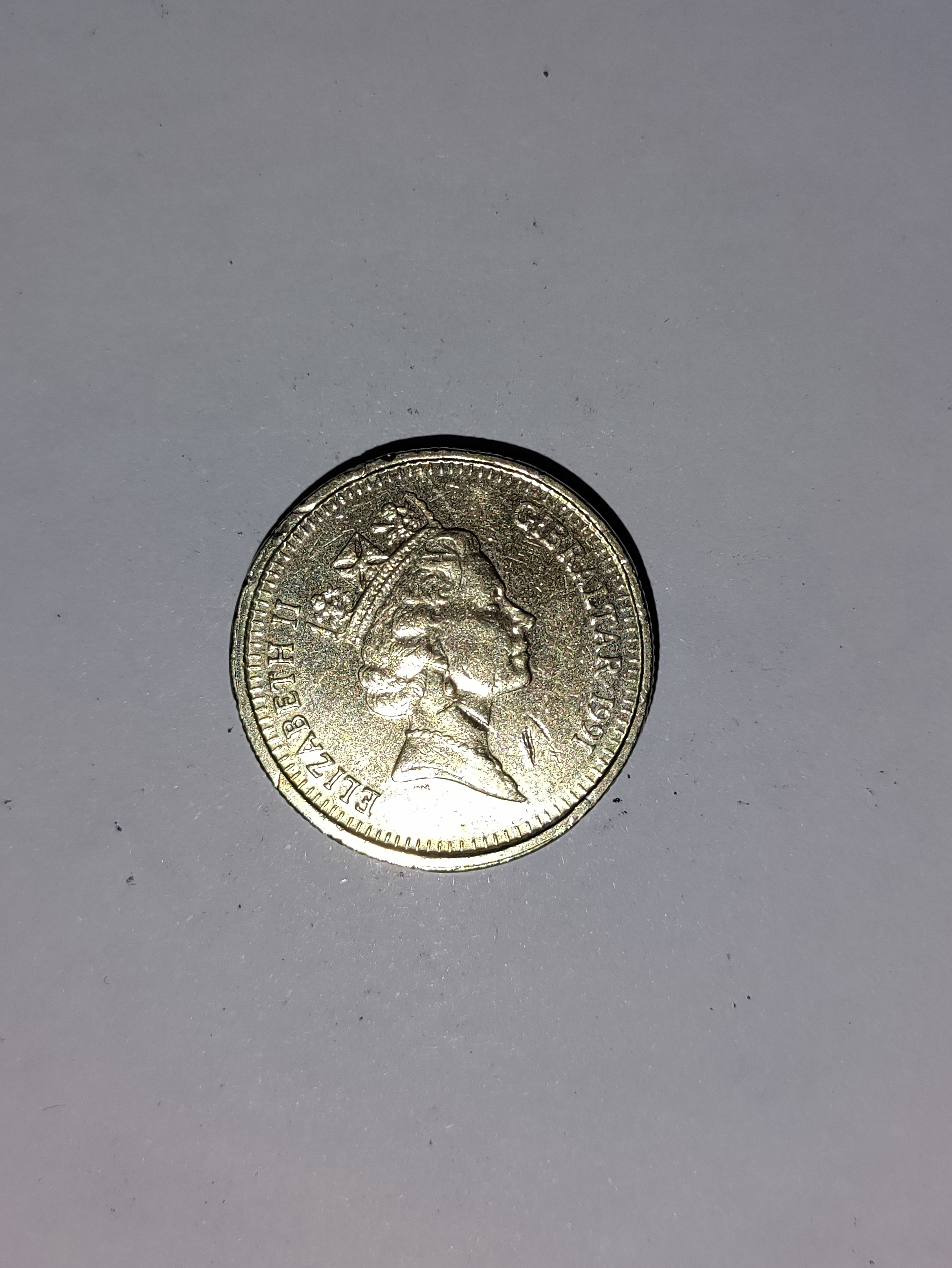 One Pound Gibraltar 1991