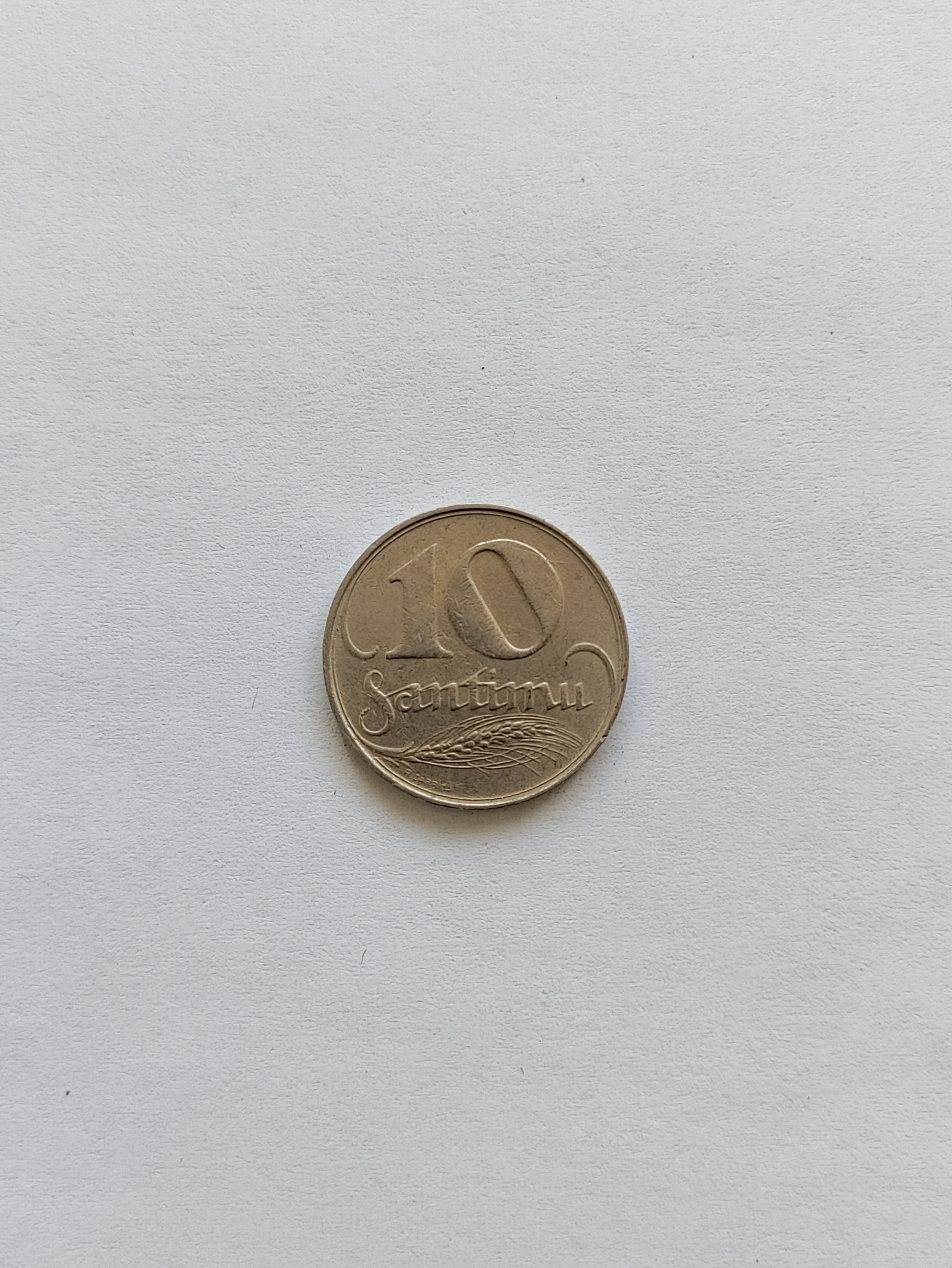 10 Santimu 1922 Latvia