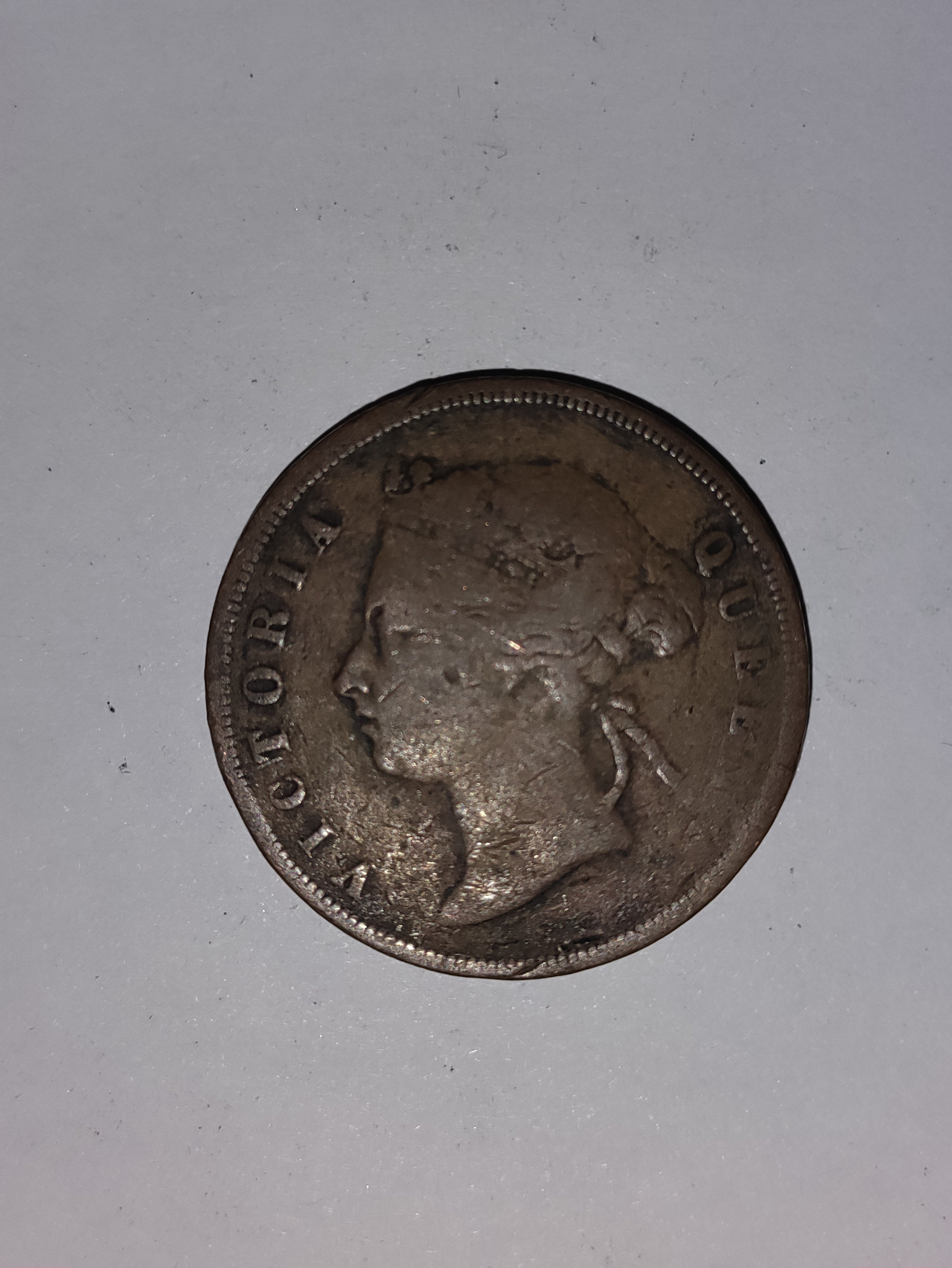 One Cent Straits Settlements 1875