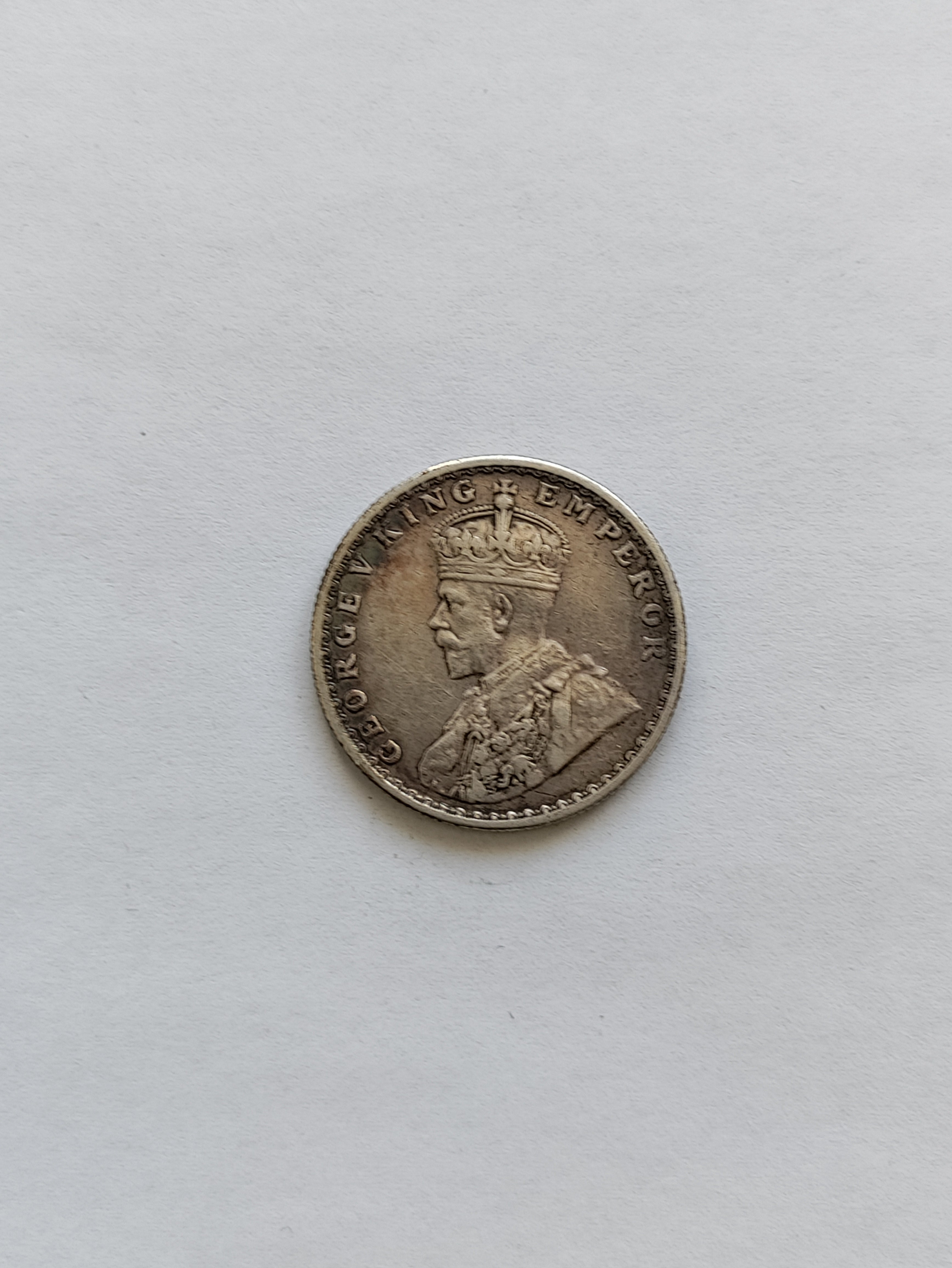 Half Rupee 1917 India