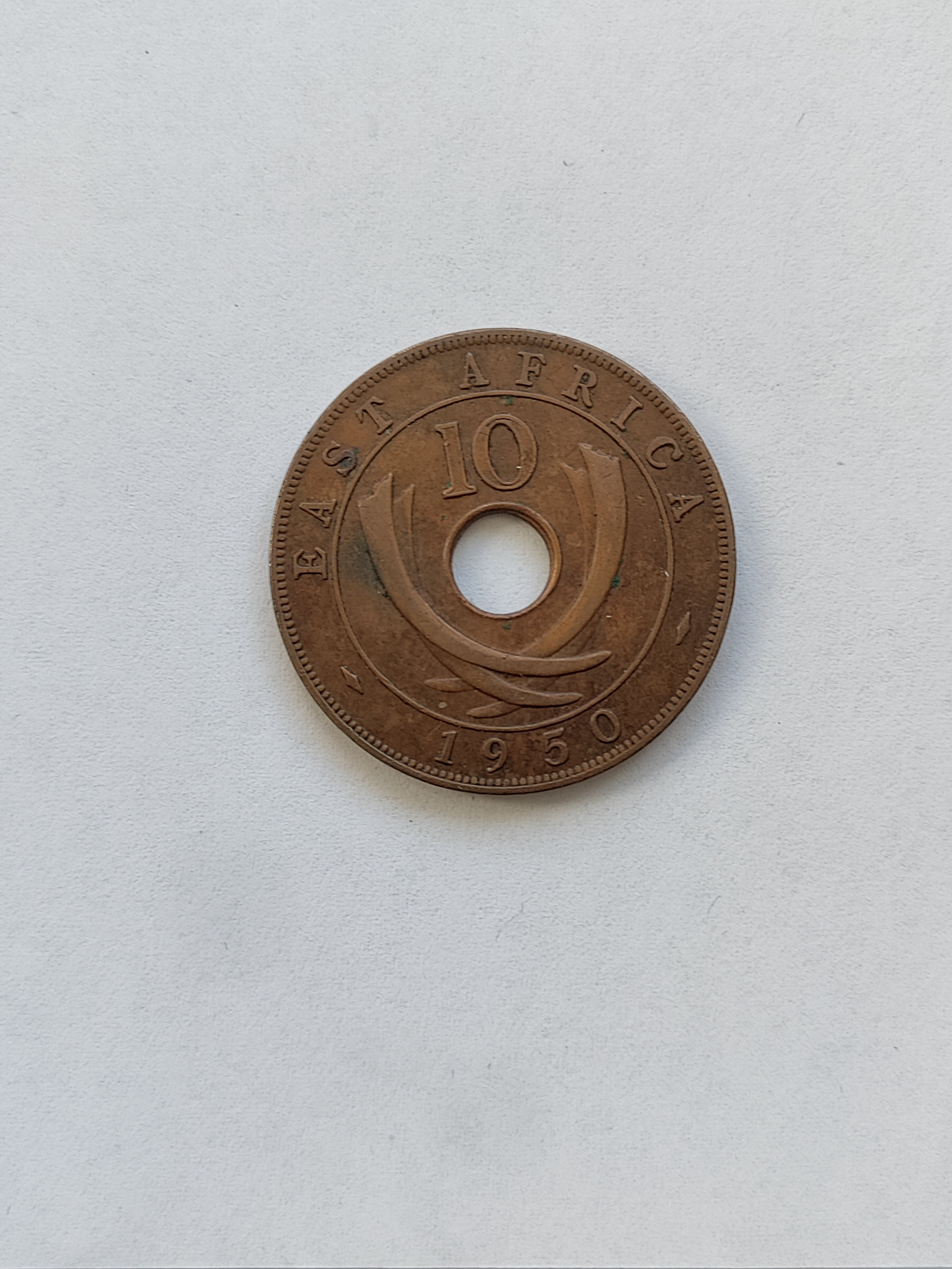 10 Cents East Africa 1950