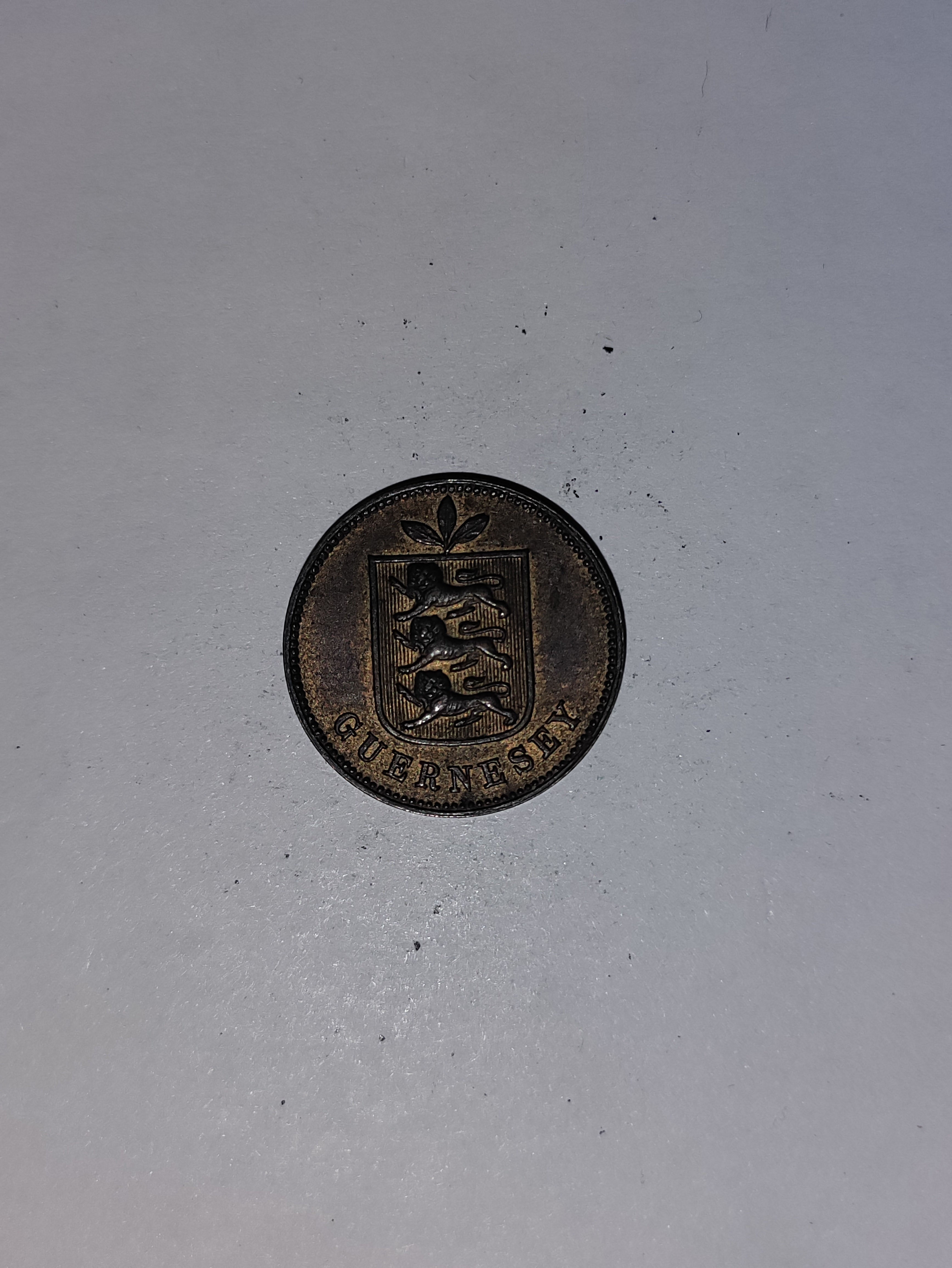1 Double 1889 Guernsey
