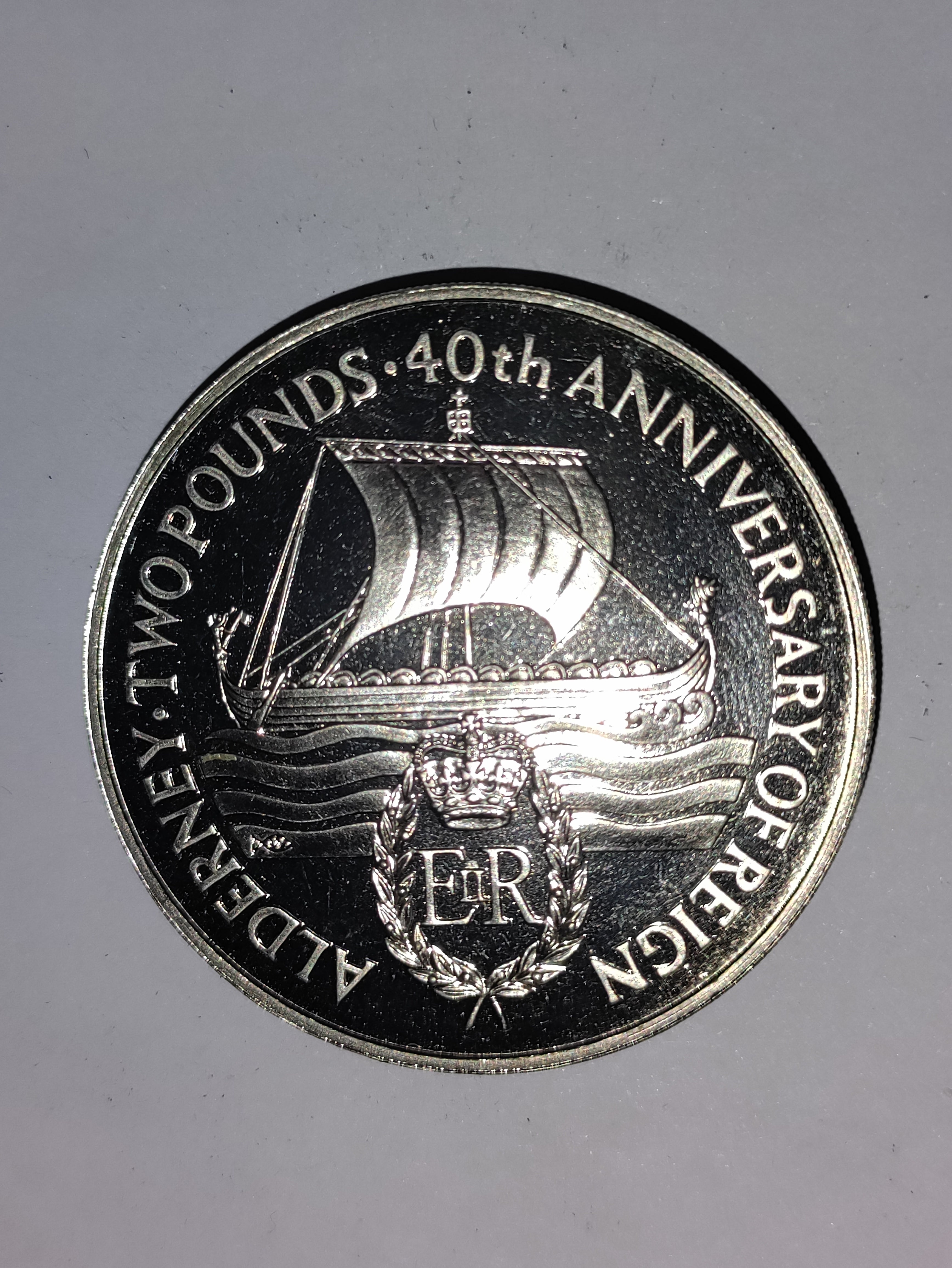Two Pounds Alderney 1992