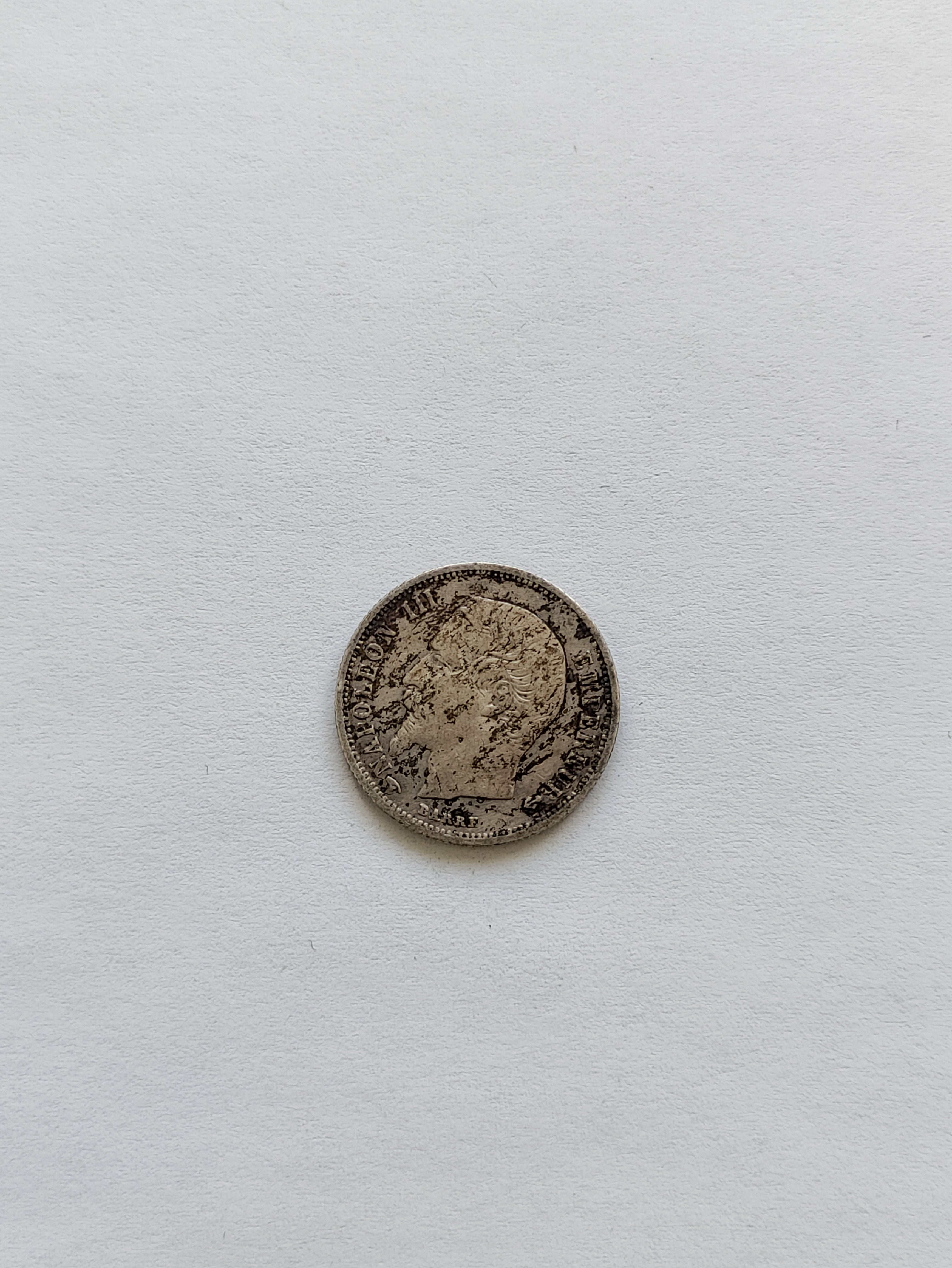 50 Cents 1858 A France - Bad condition