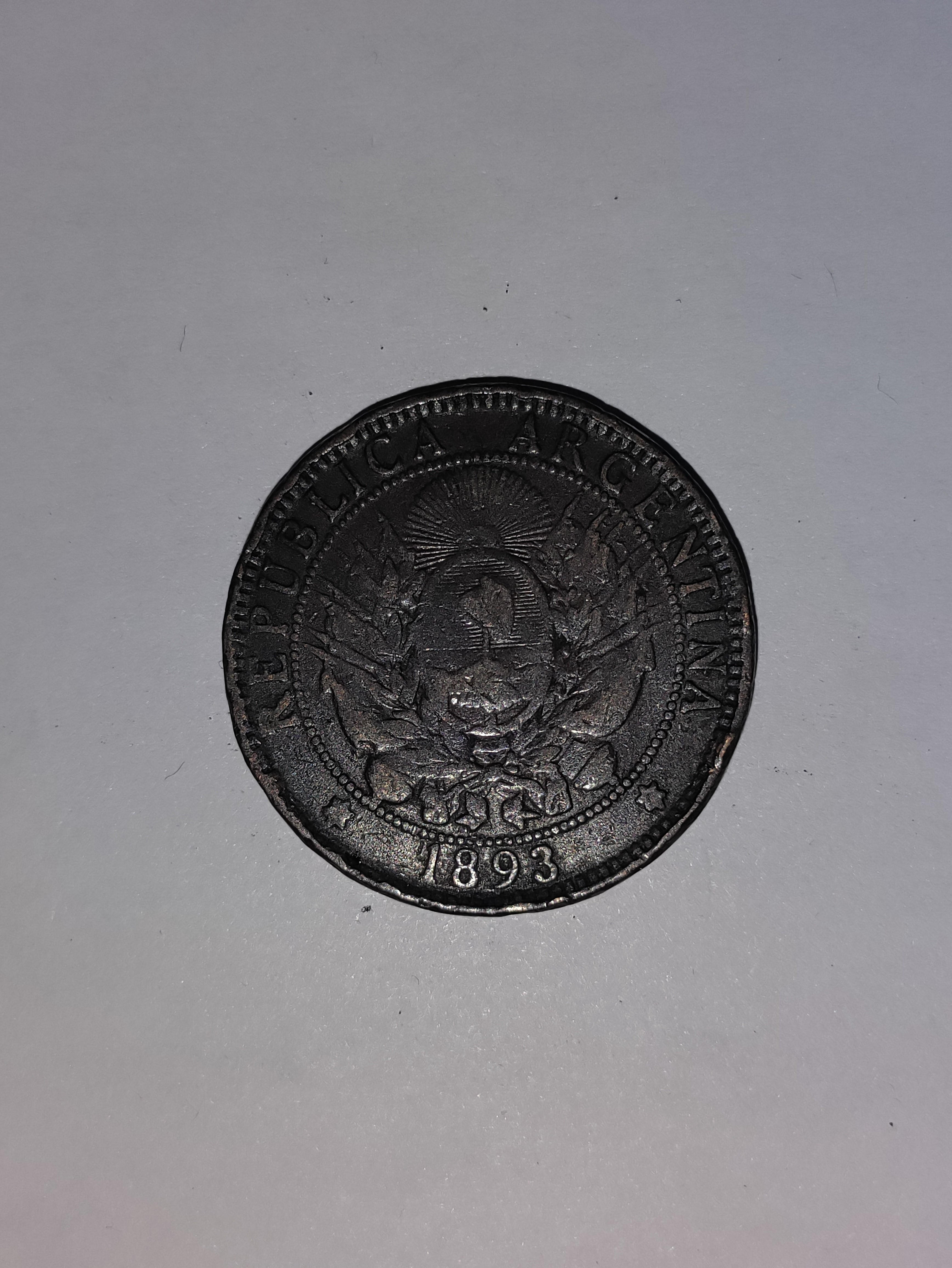 2 Centavos Argentina 1893