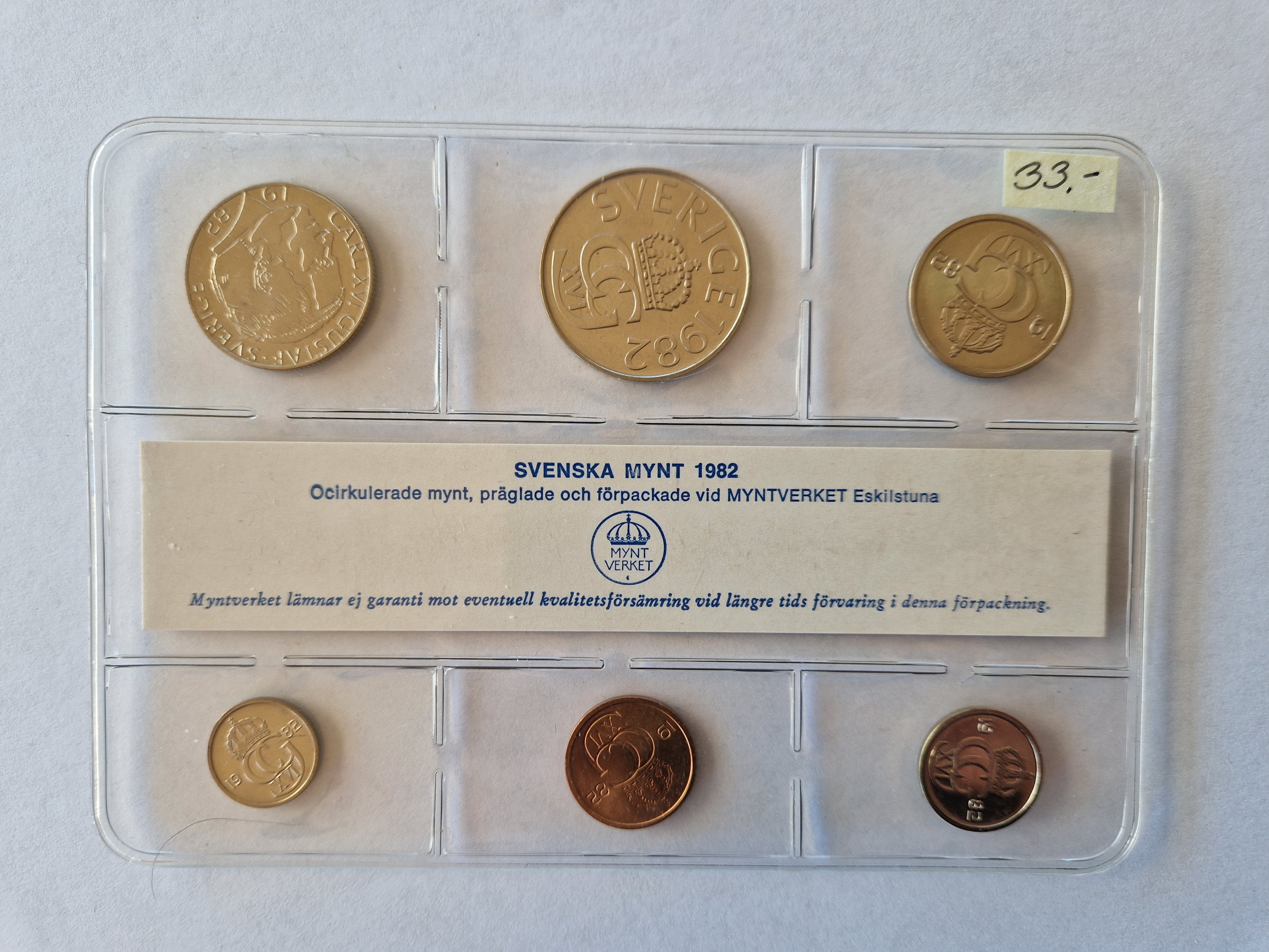 Sweden Coin Set 1982