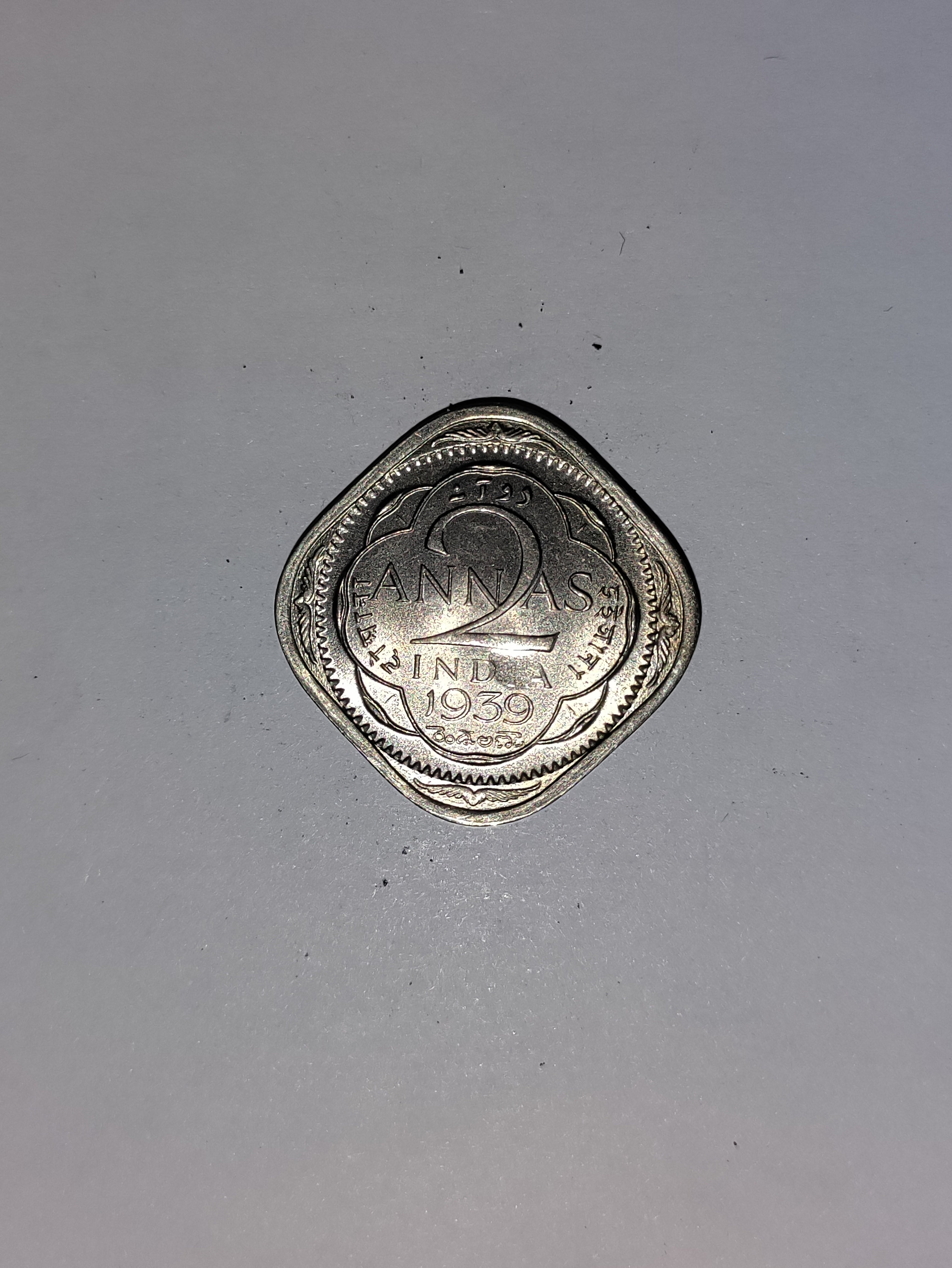 Two Annas India 1939