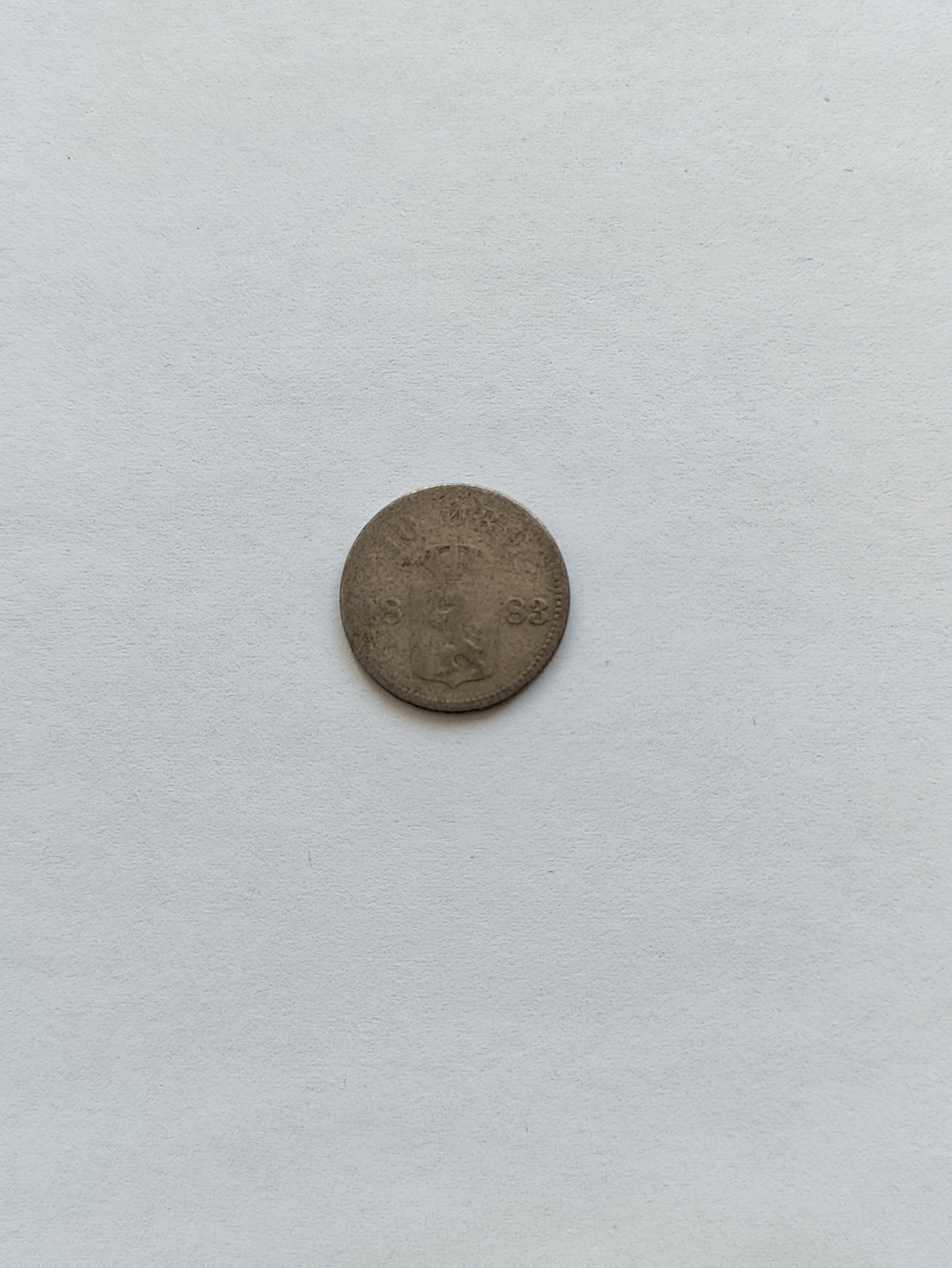 10 Øre 1883 Norge - Slidt