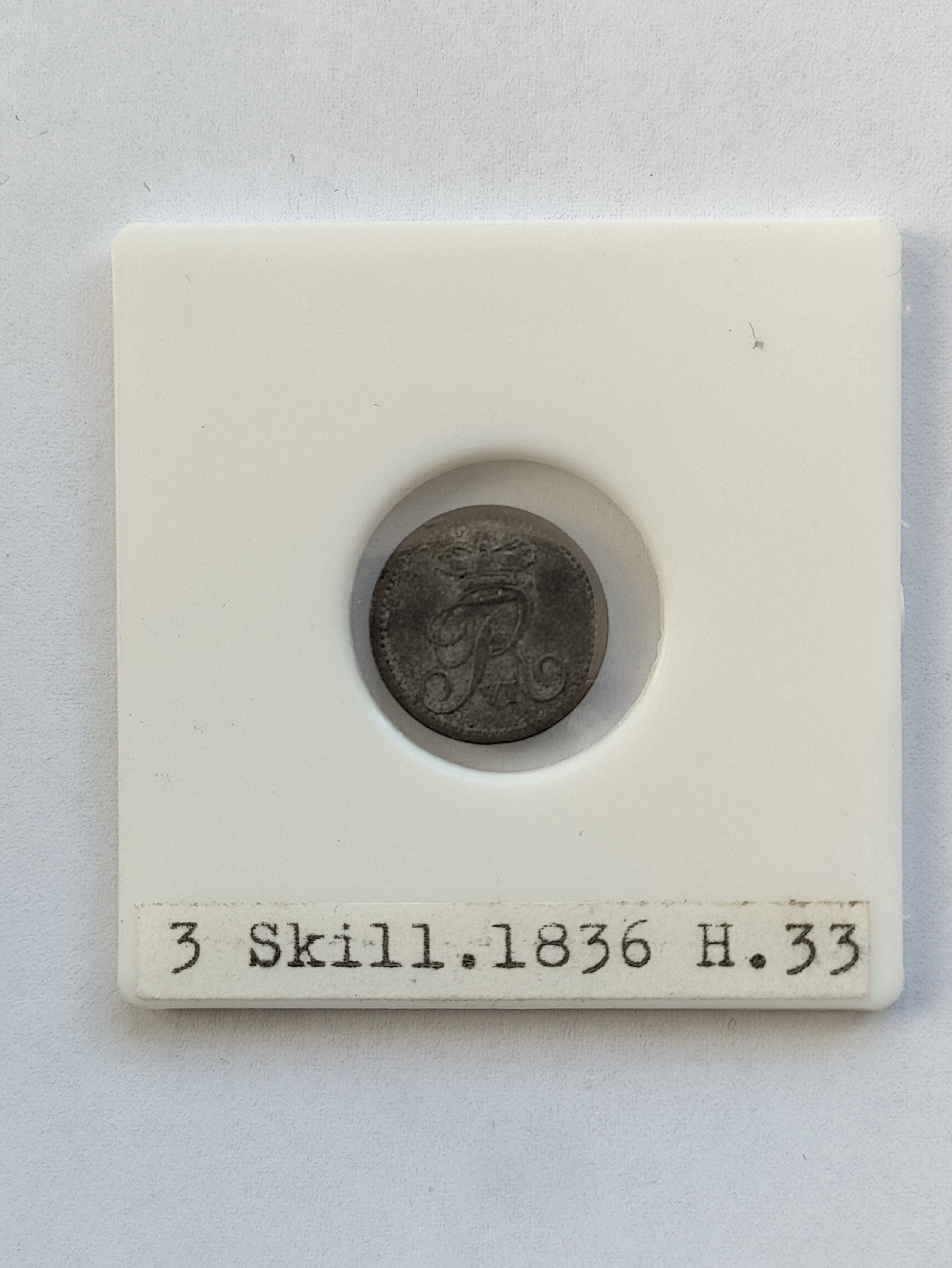 3 Rigsbankskilling 1836