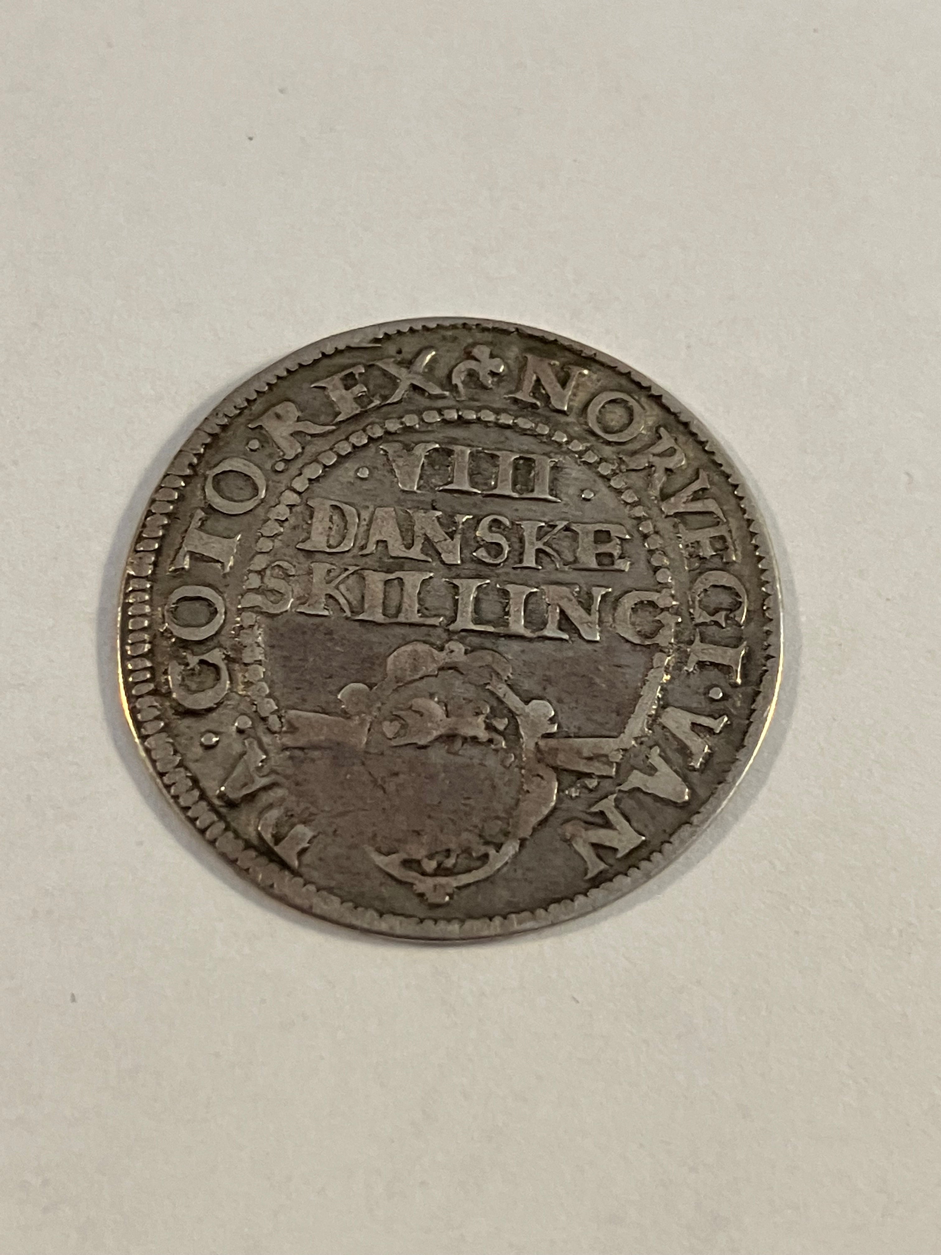 8 skilling 1608 Denmark