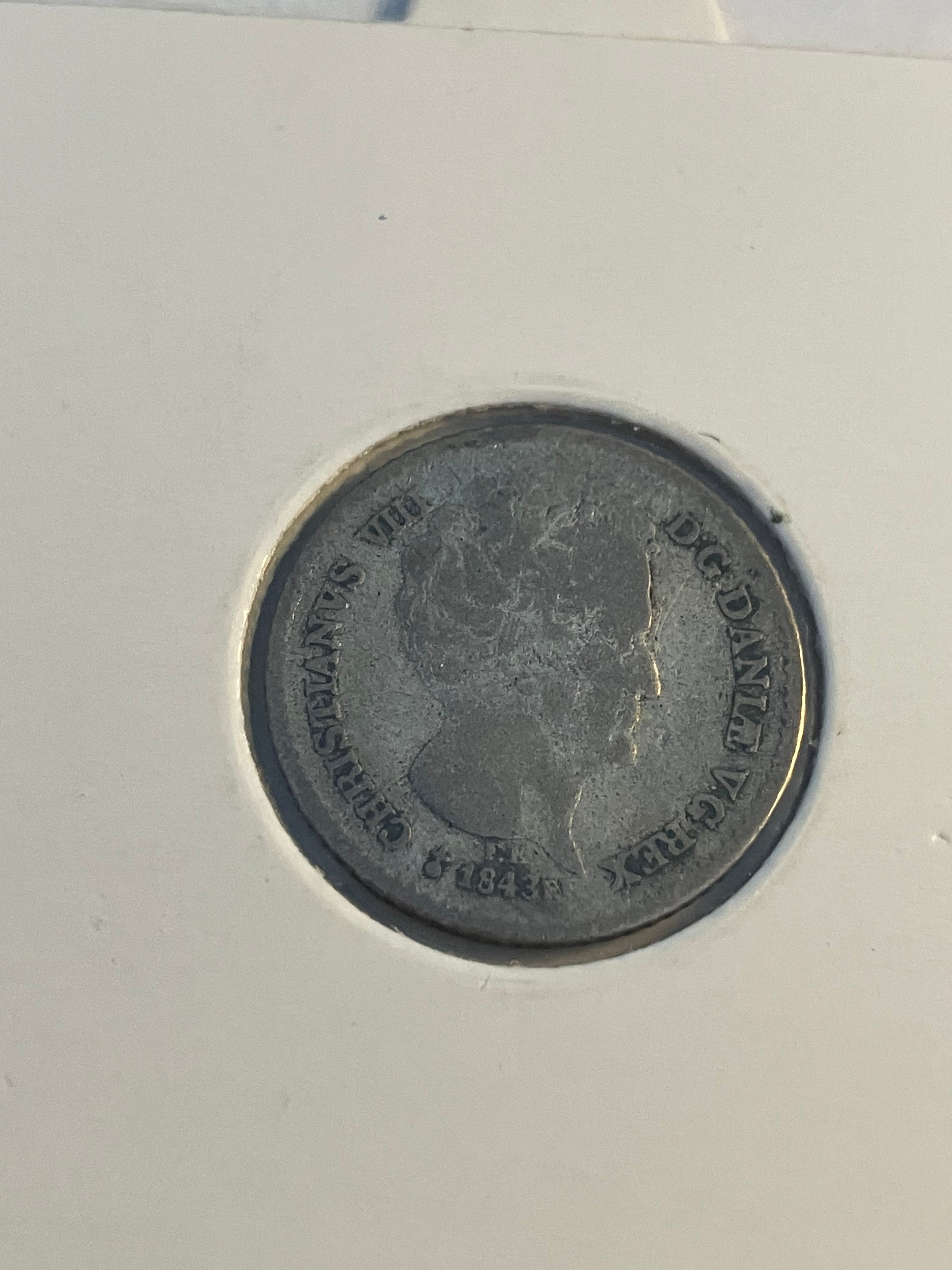 8 skilling 1843 Denmark