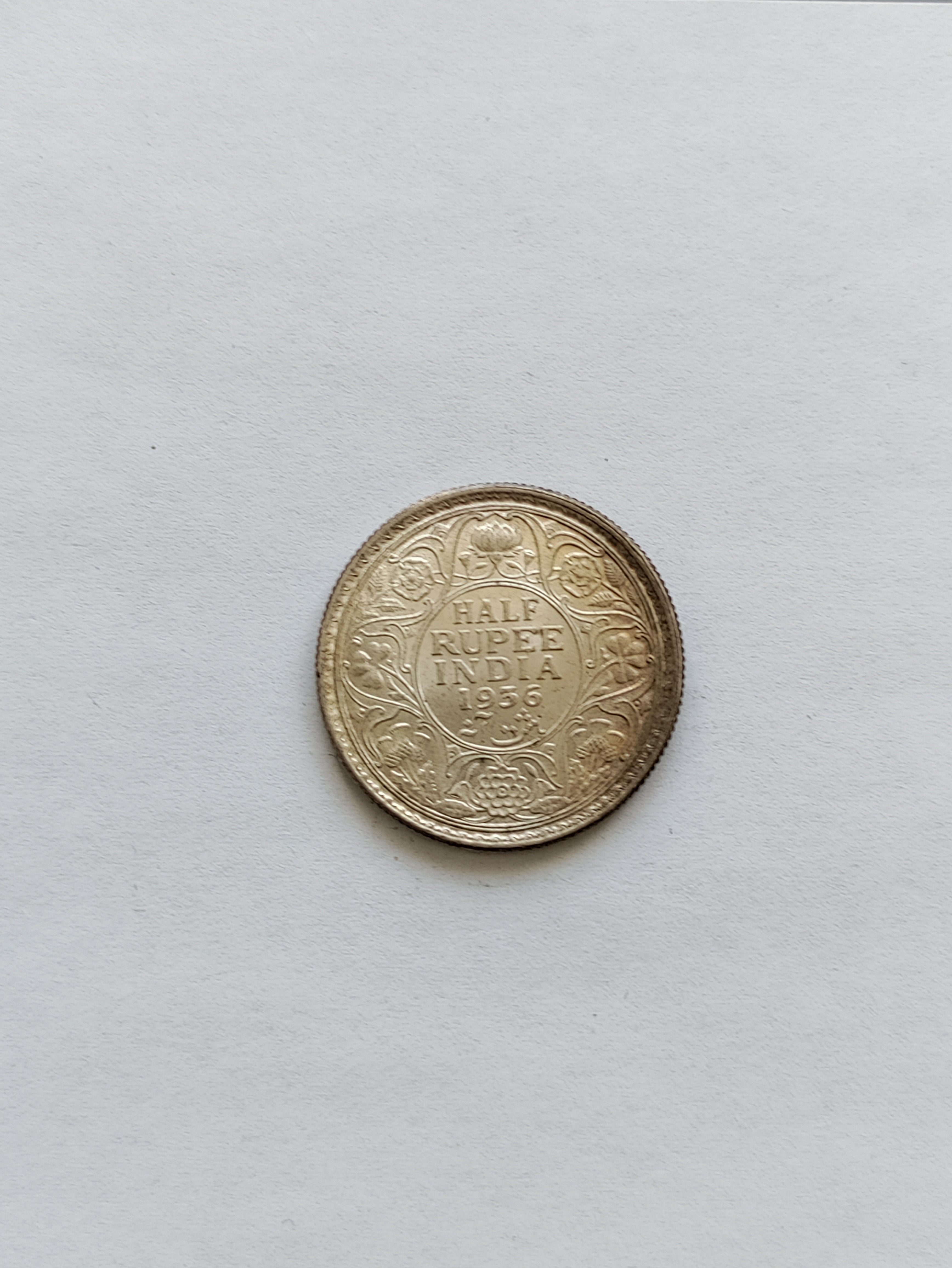 Half Rupee 1936 India