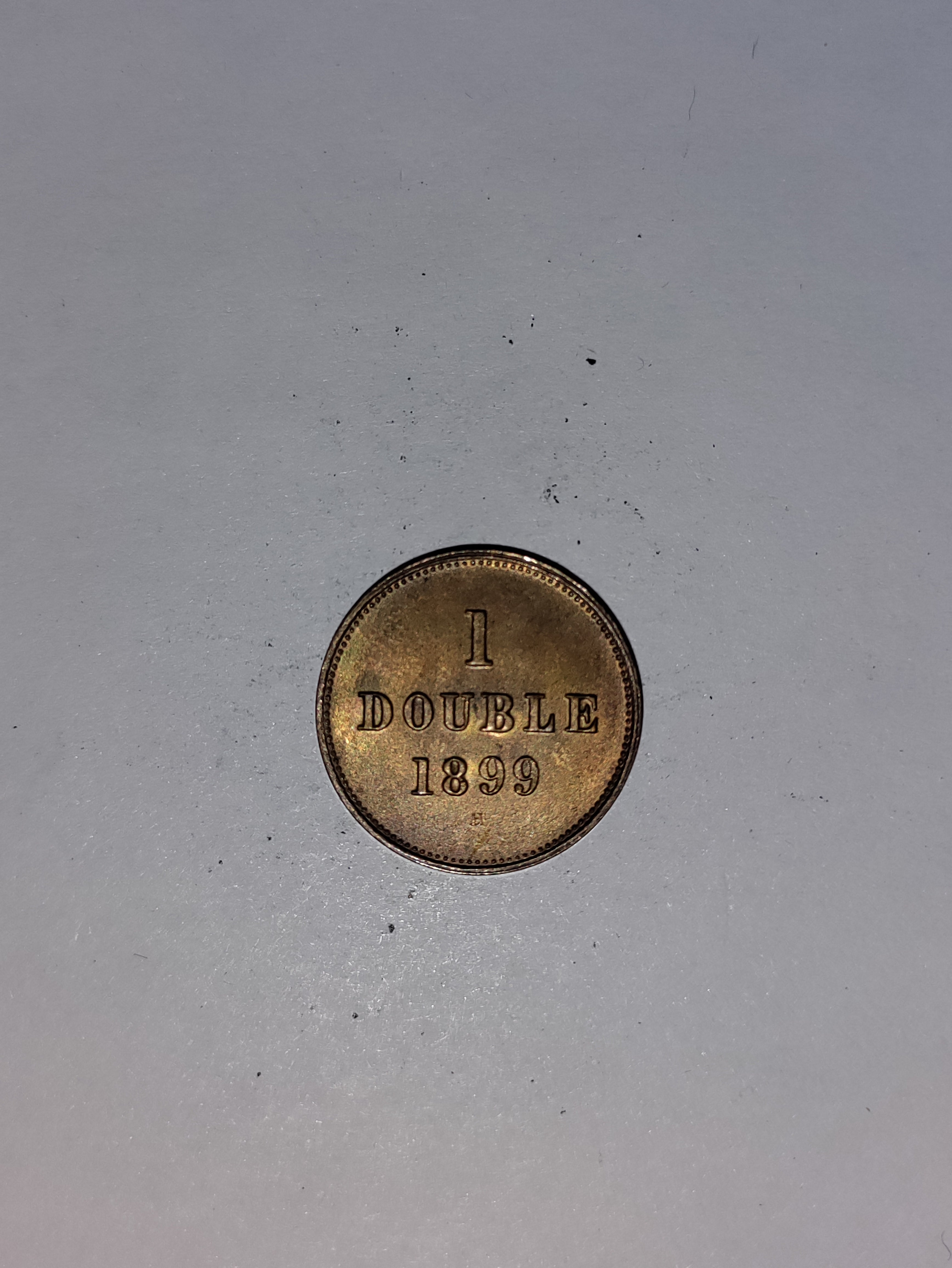 1 Double 1899 Guernsey