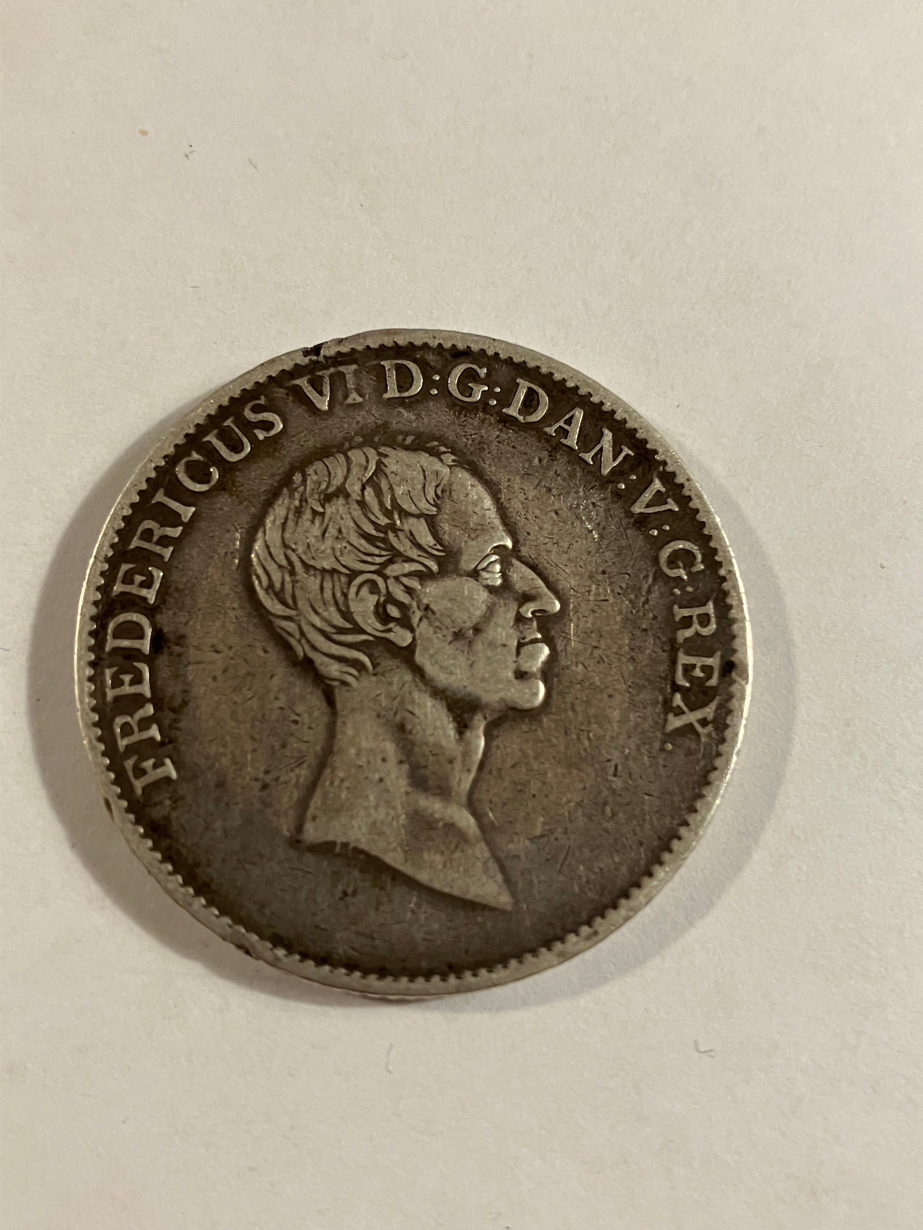 En rigsdaler species 1838 Denmark