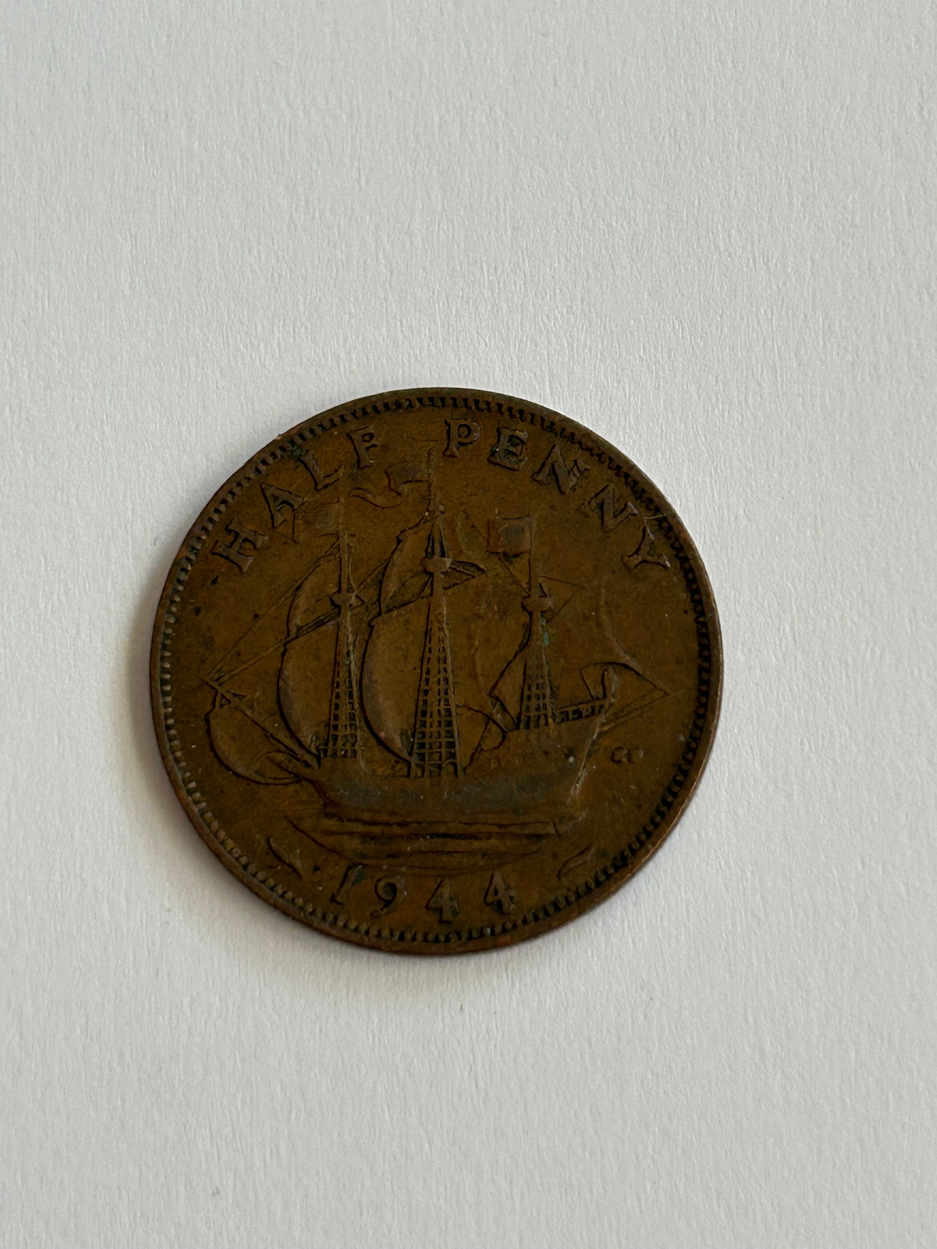 Half Penny 1944 England