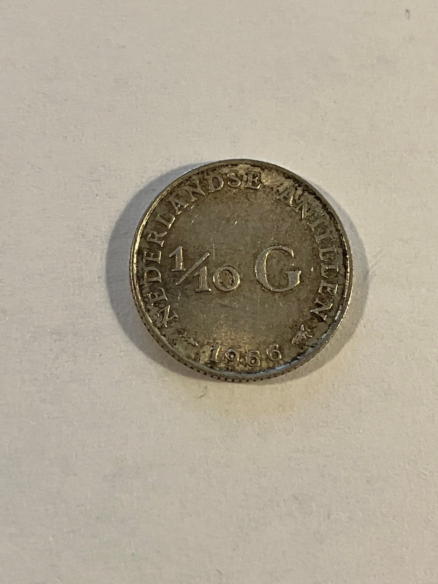 1/10 G Netherlands Antilles 1966