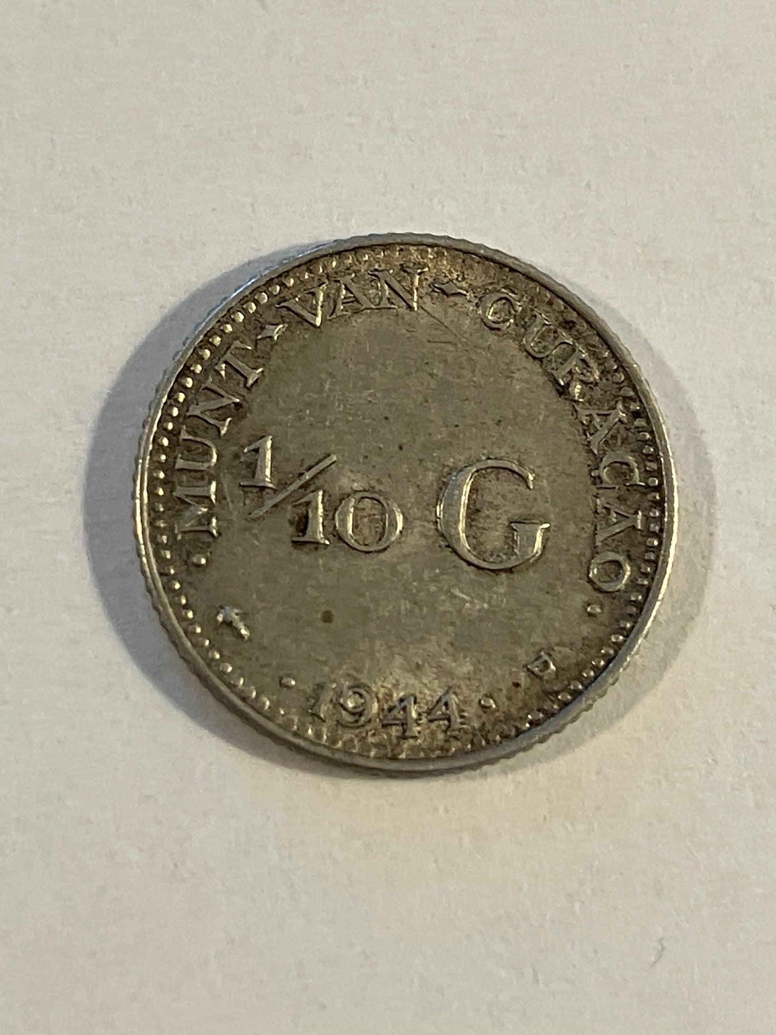 1/10 G Curacao 1944