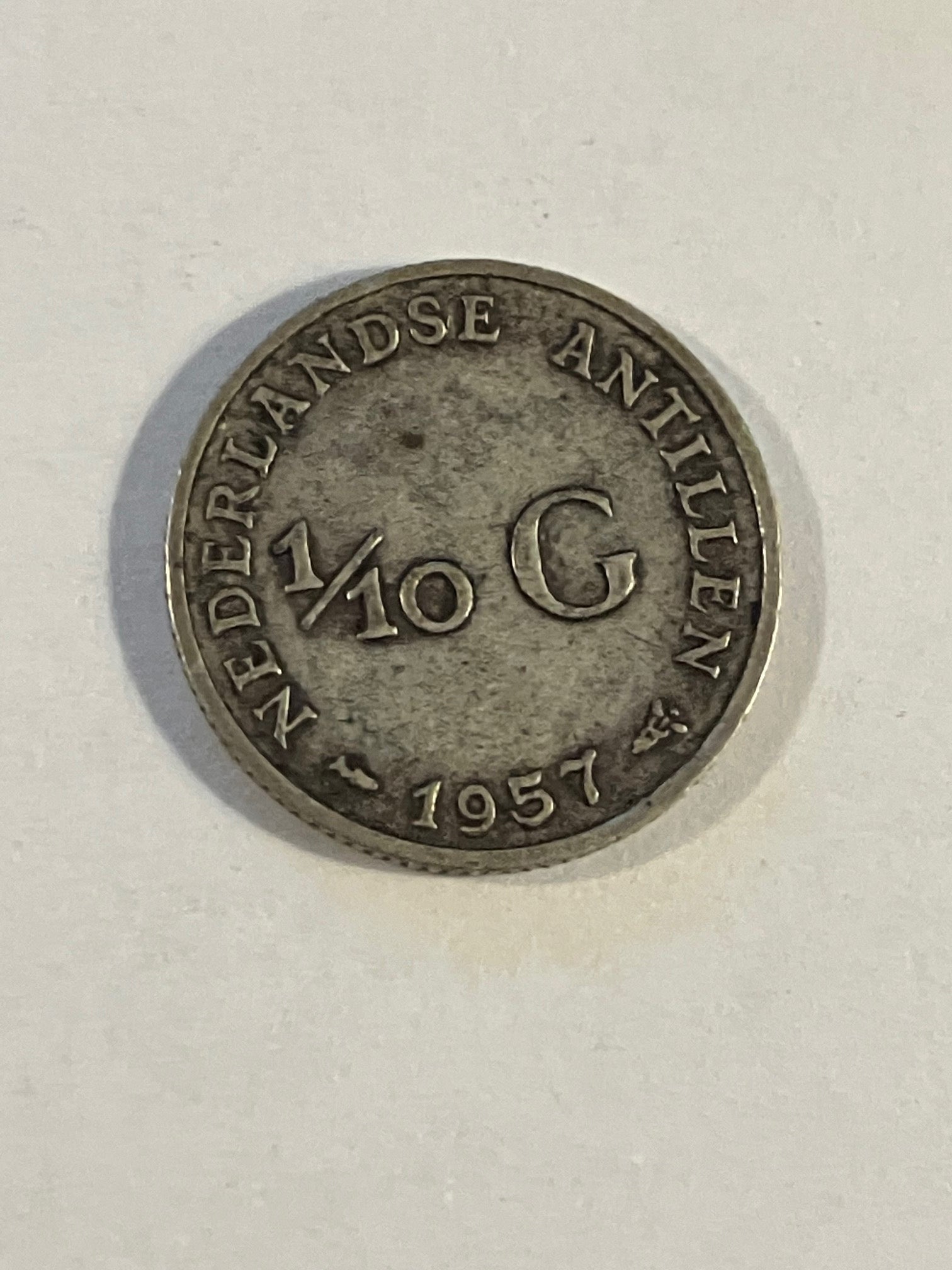 1/10 G Netherlands Antilles 1957