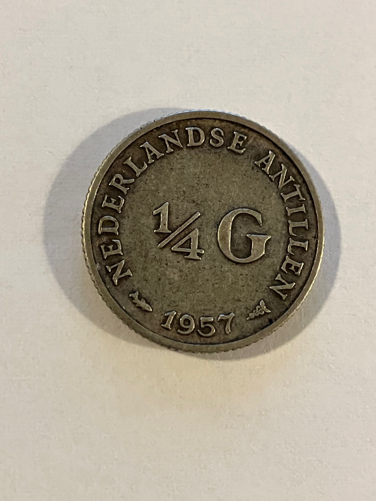 1/4 G Netherlands Antilles 1957