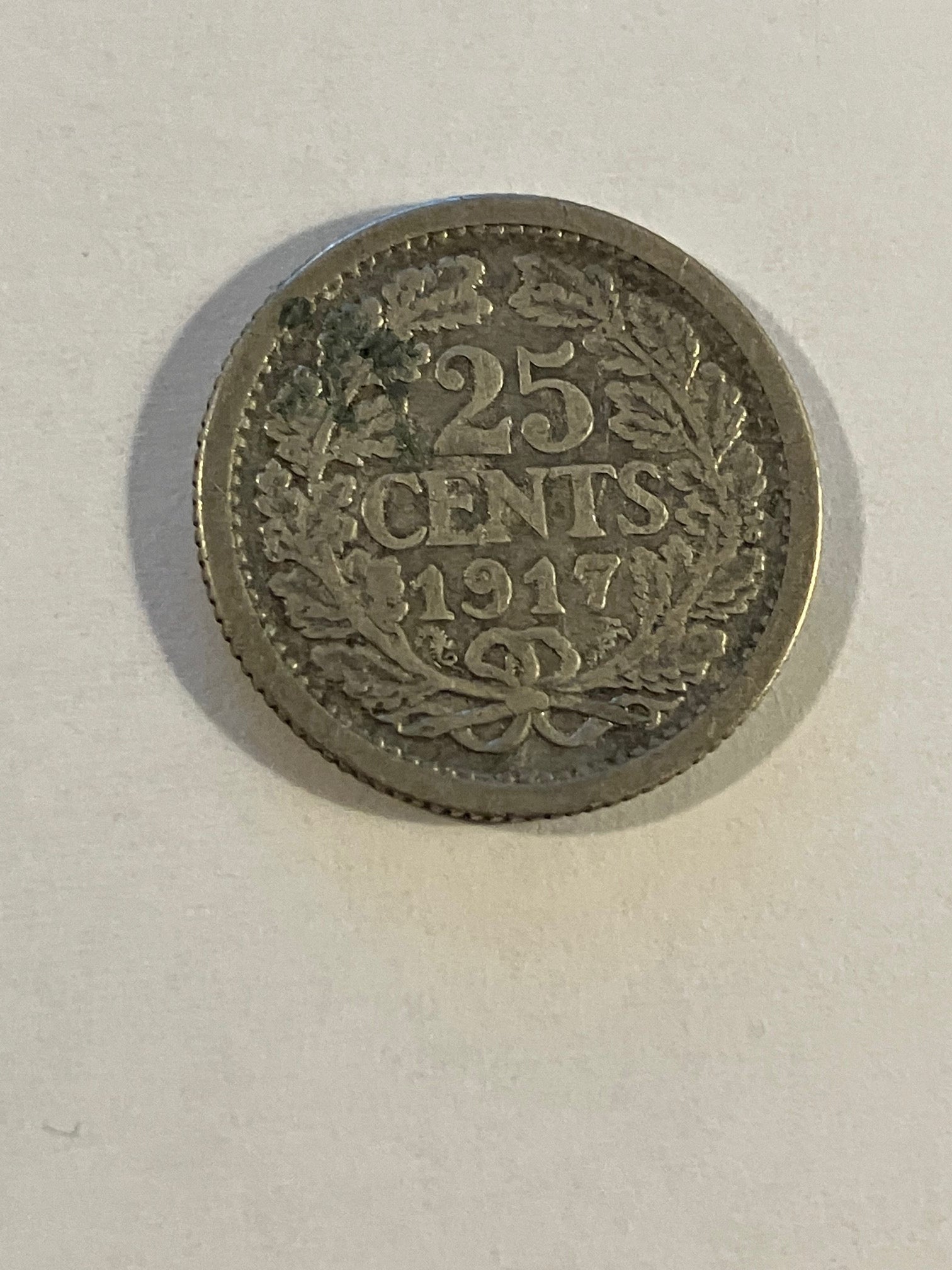 25 Cents Netherlands 1917