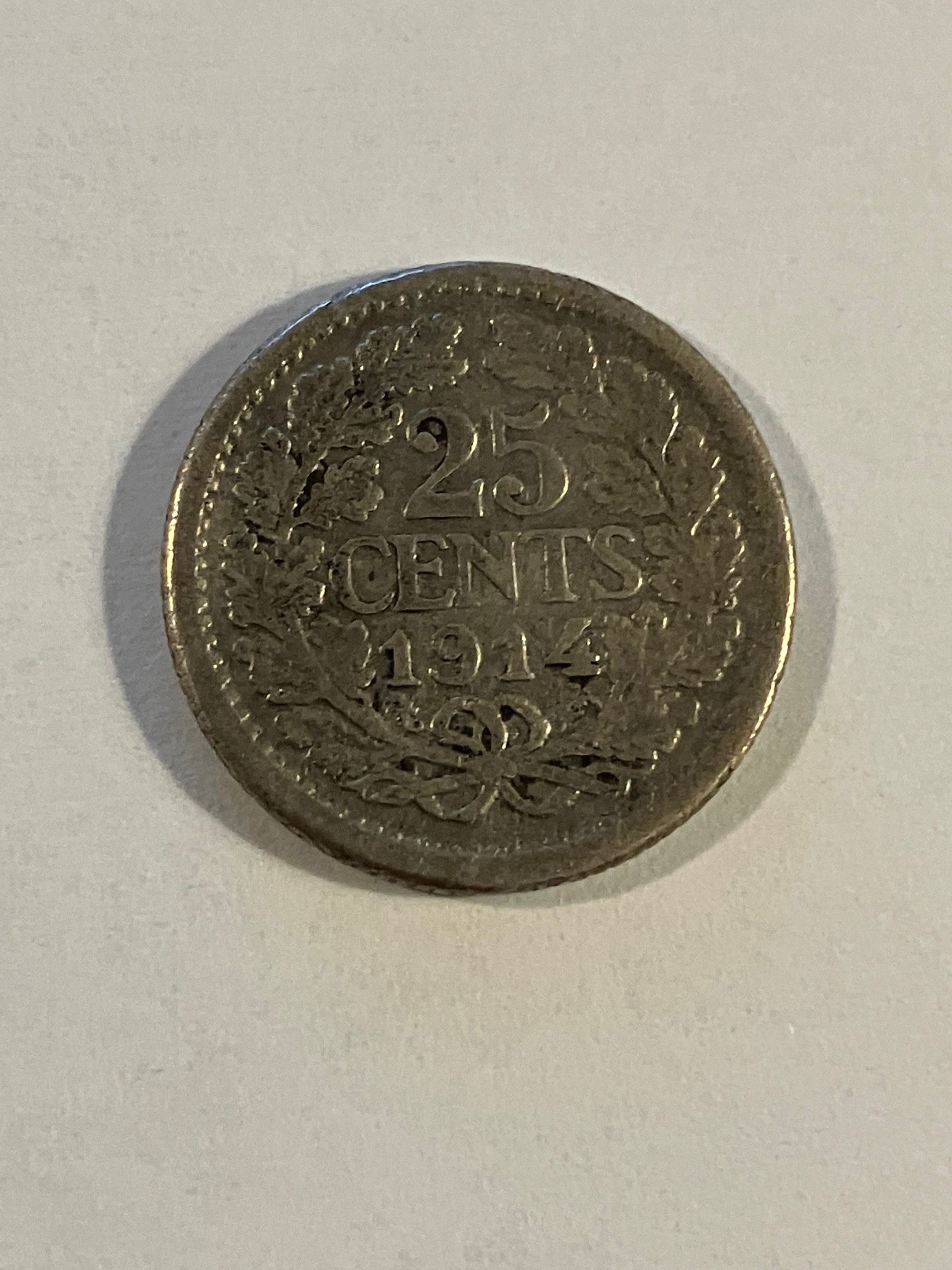 25 Cents Netherlands 1914
