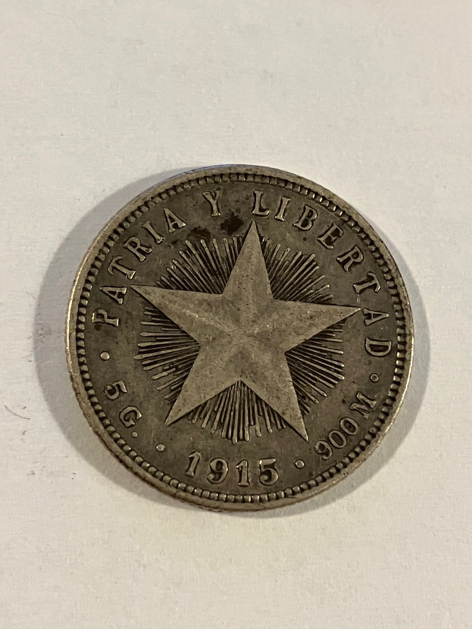 20 Centavos 1915 Cuba