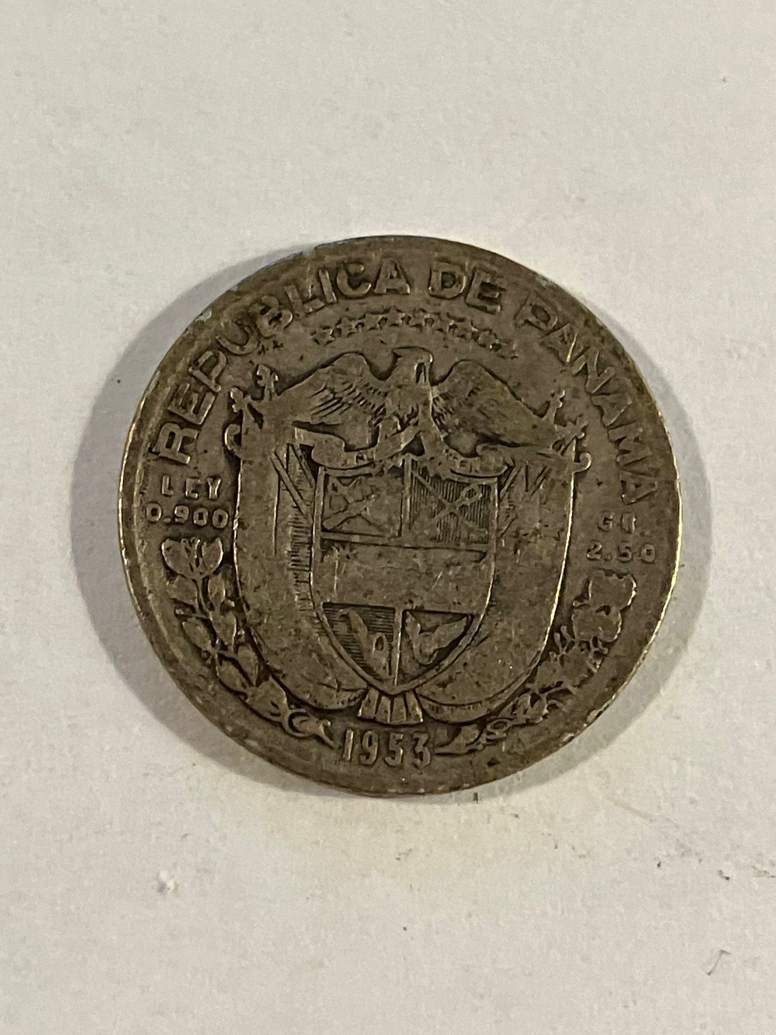 1/10 Balboa Panama 1953