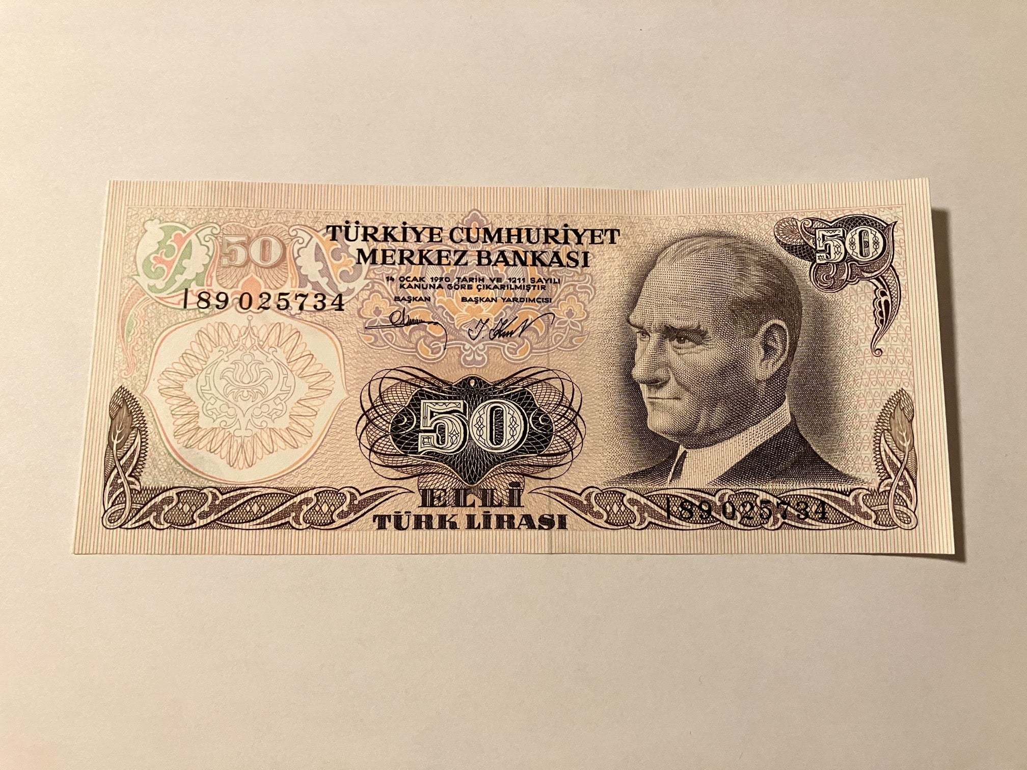50 Lira Turkey 1970