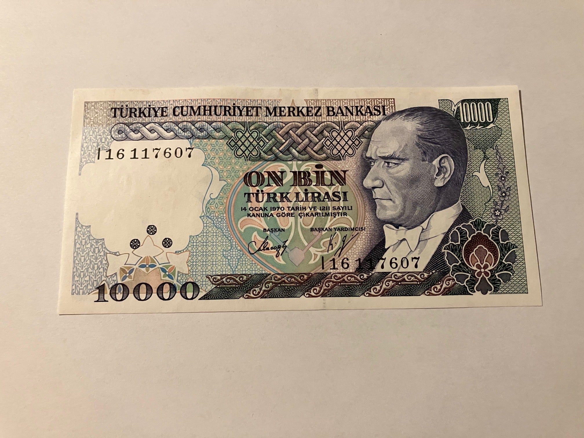 1000 Lira Turkey 1970