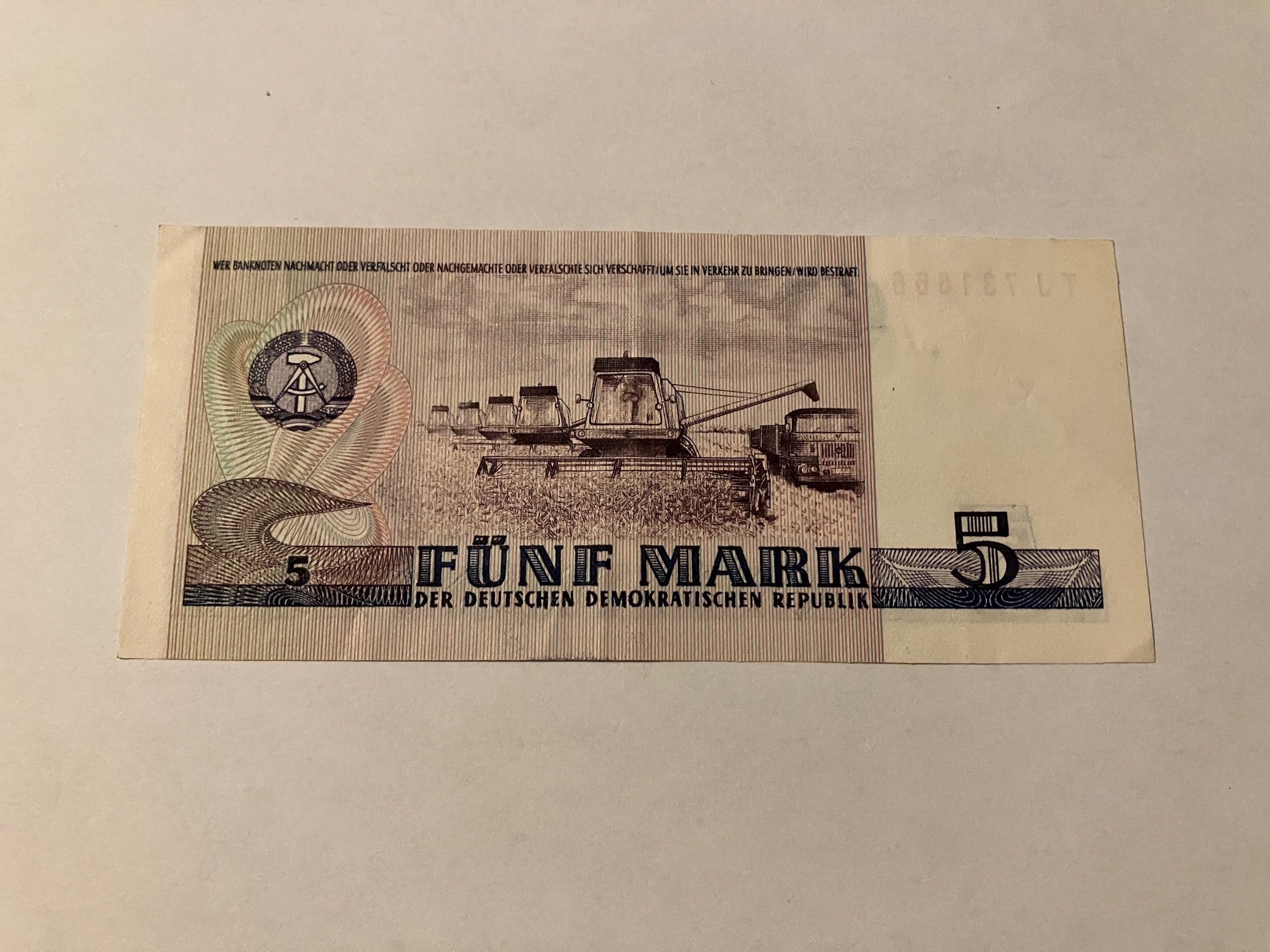 5 DDR Mark 1975 Germany