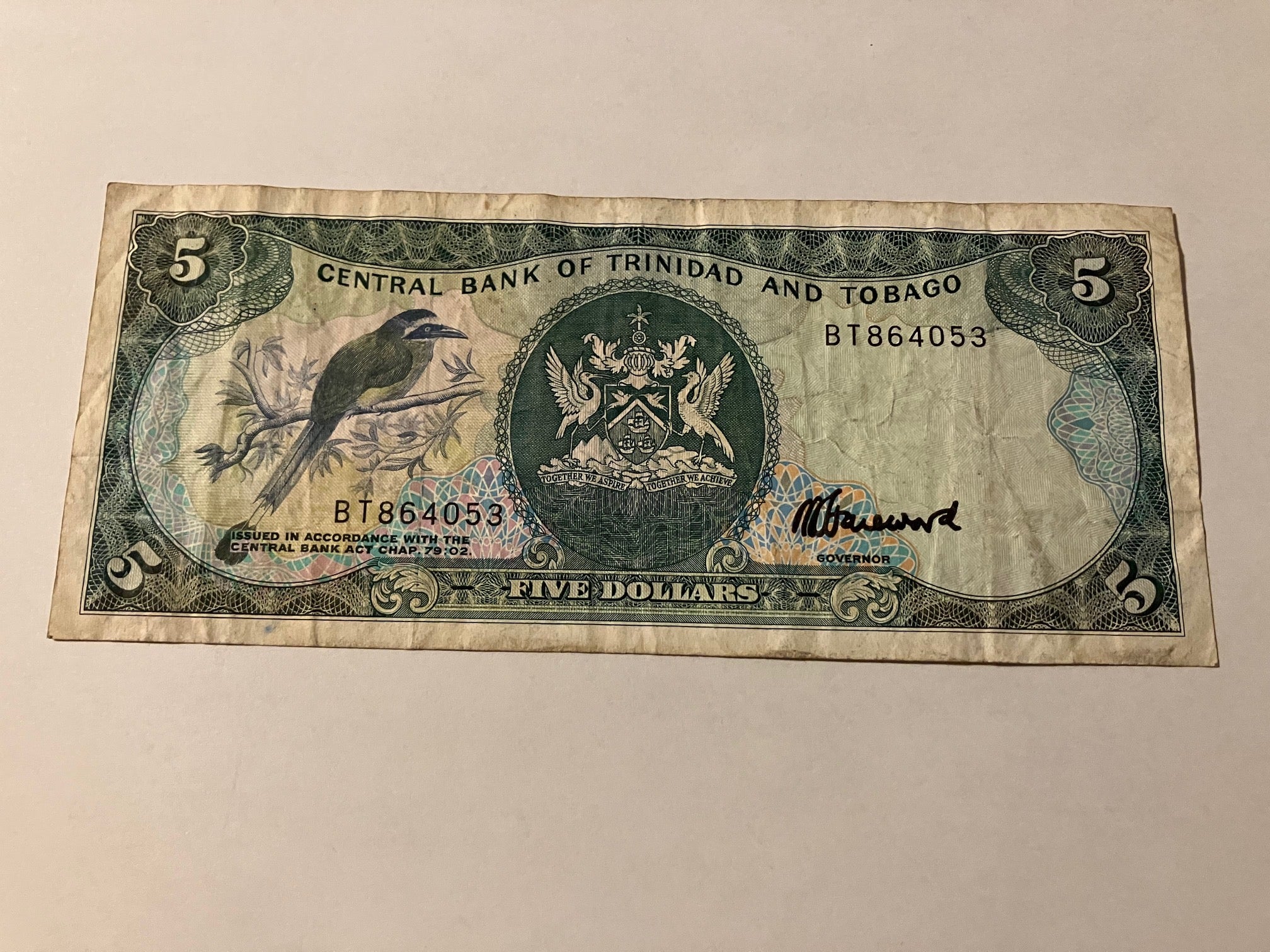 Five Dollars Trinidad & Tobago - Slidt