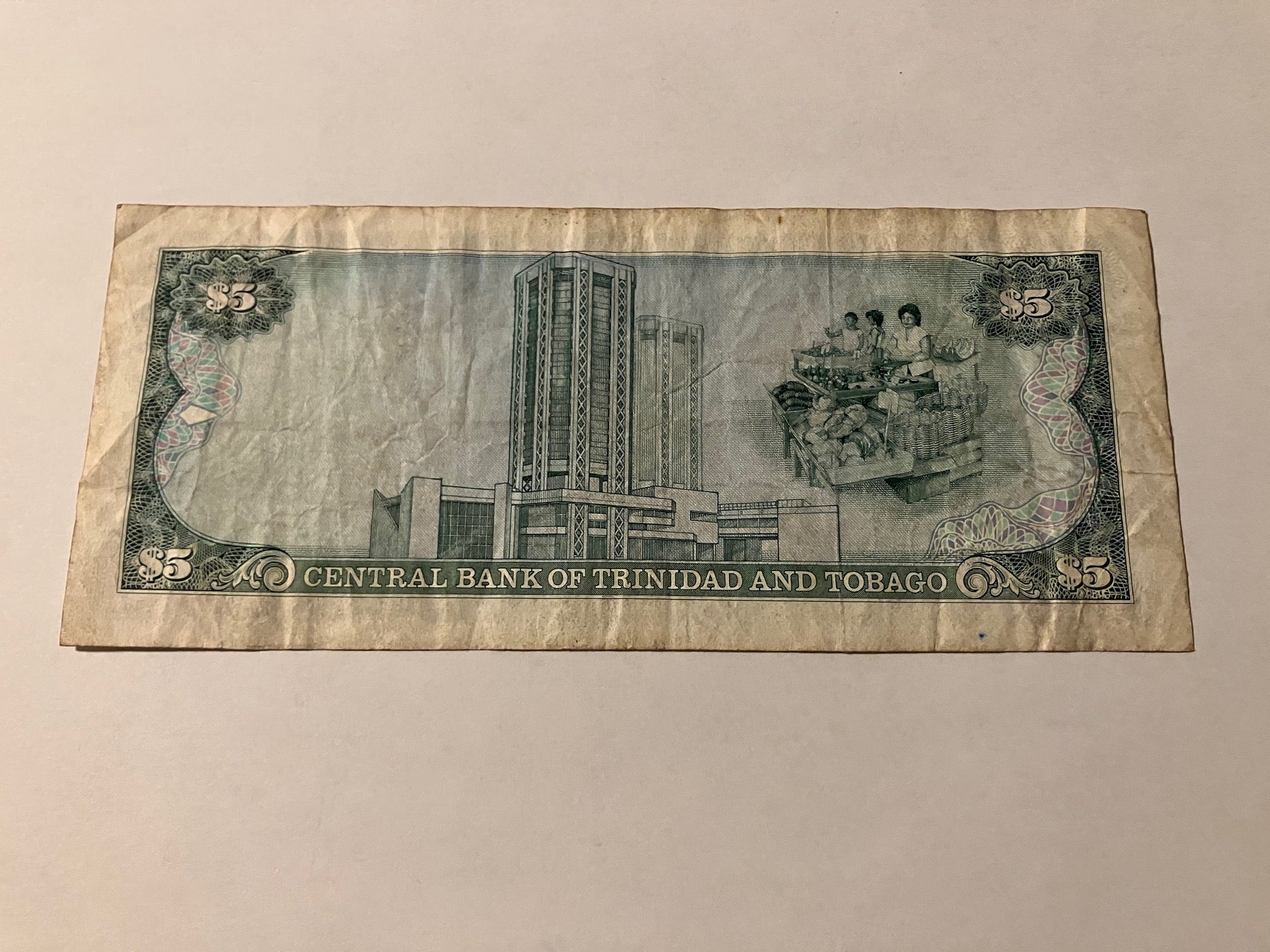 Five Dollars Trinidad & Tobago - Slidt
