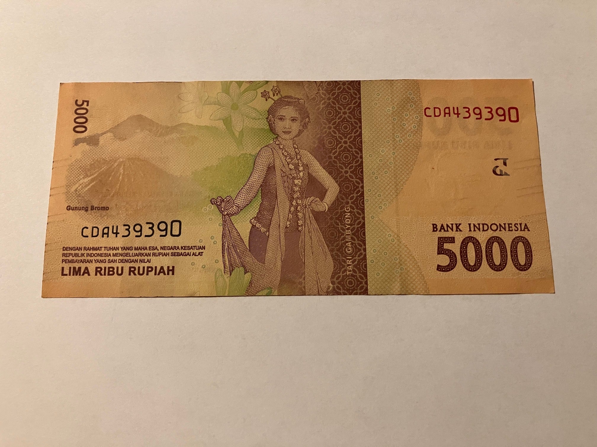 5000 Rupiah Indonesia