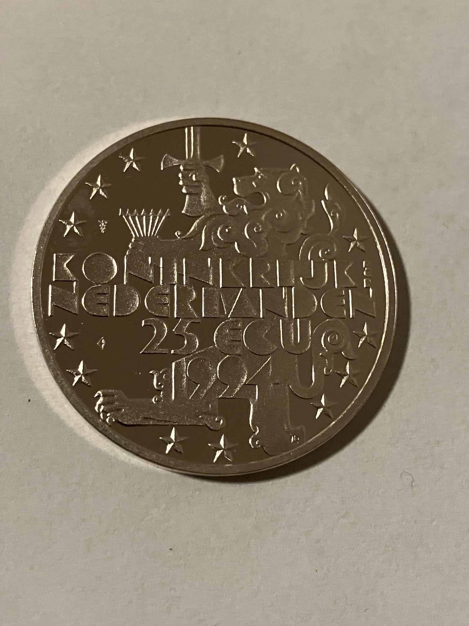 25 ECU - Beatrix 85th Birthday of Queen Mother - Silver - Netherlands