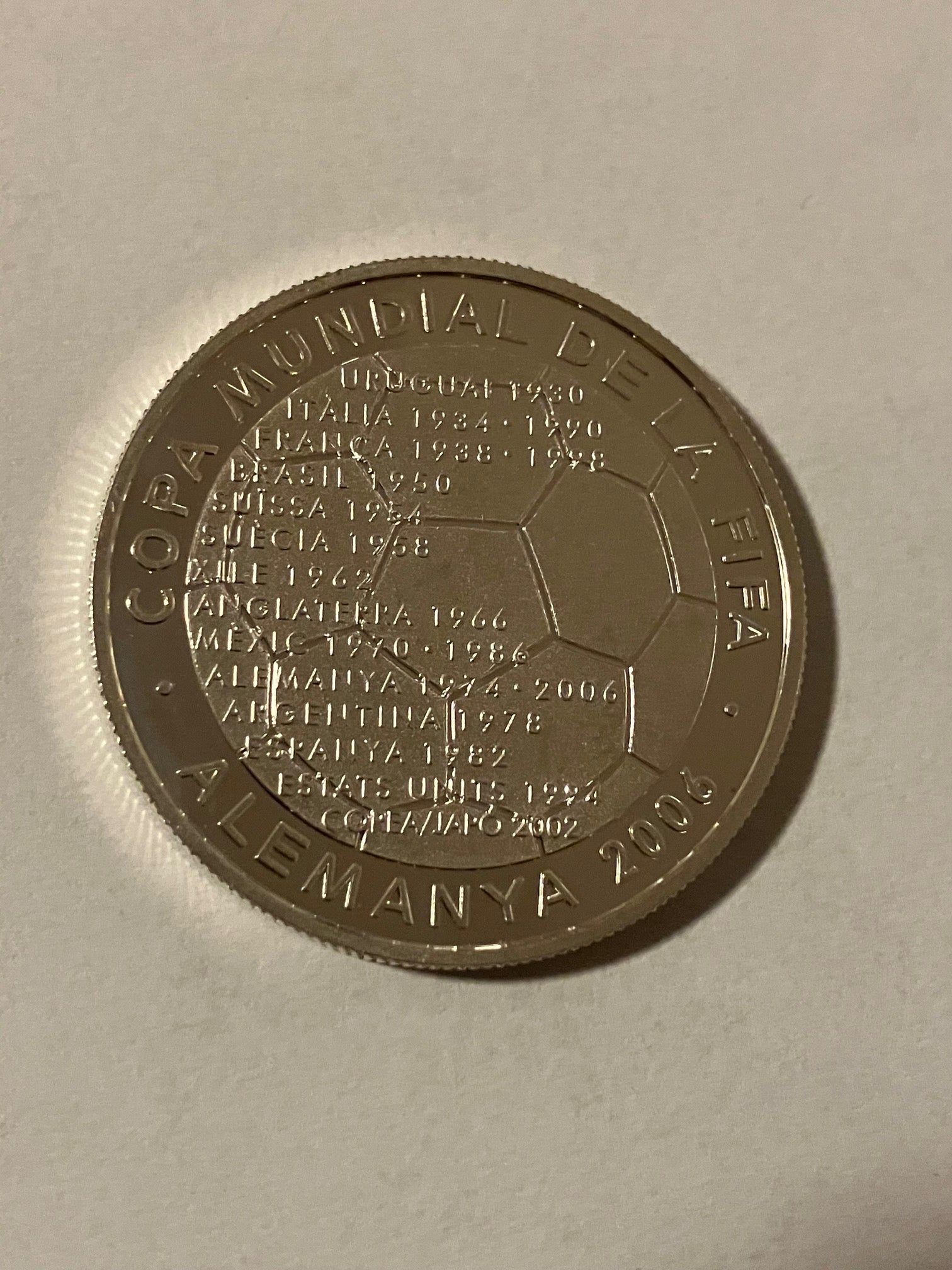 10 Diners FIFA World Cup 2006 - 31,47 gram .925 Silver