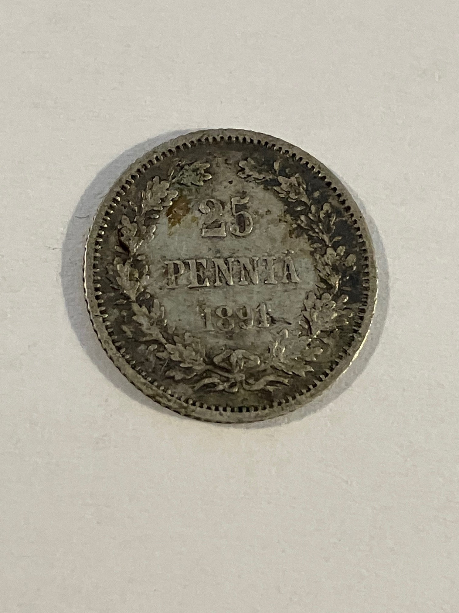 25 Pennia 1891 Finland