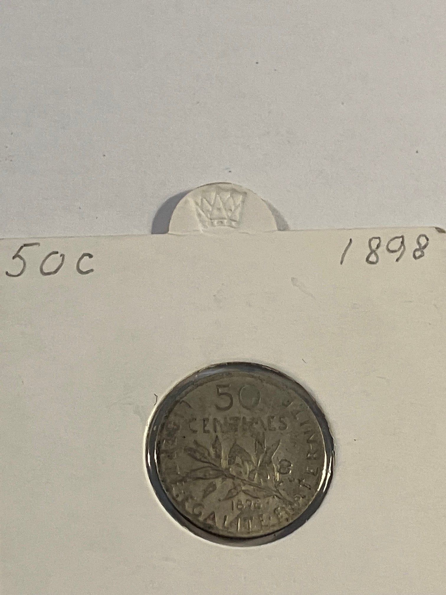 50 Centimes France 1898
