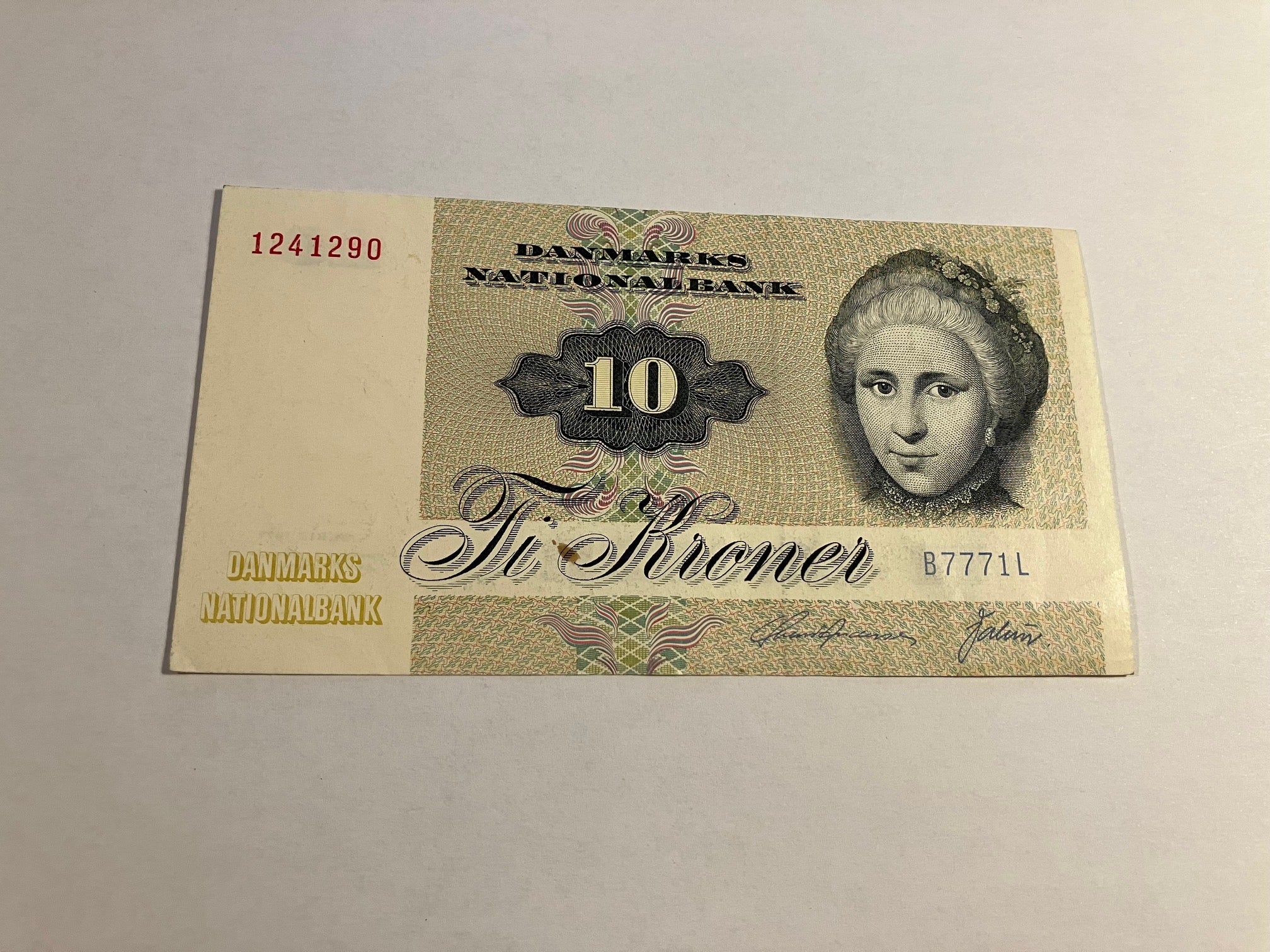 10 Kroner Danmark 1977