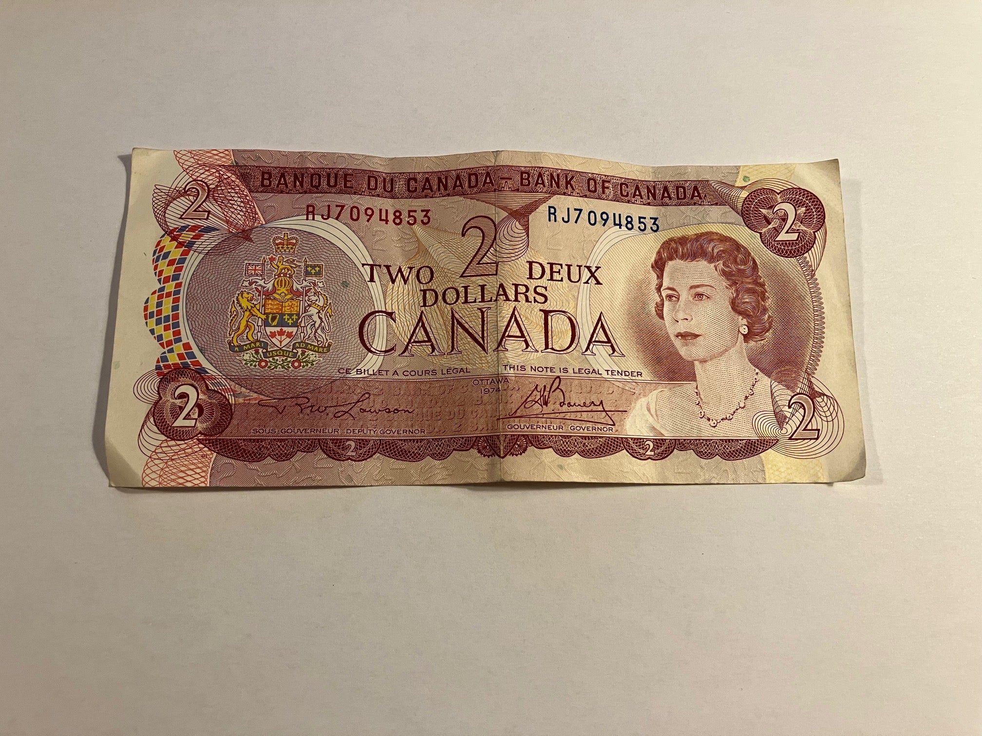 2 Dollar Canada 1974