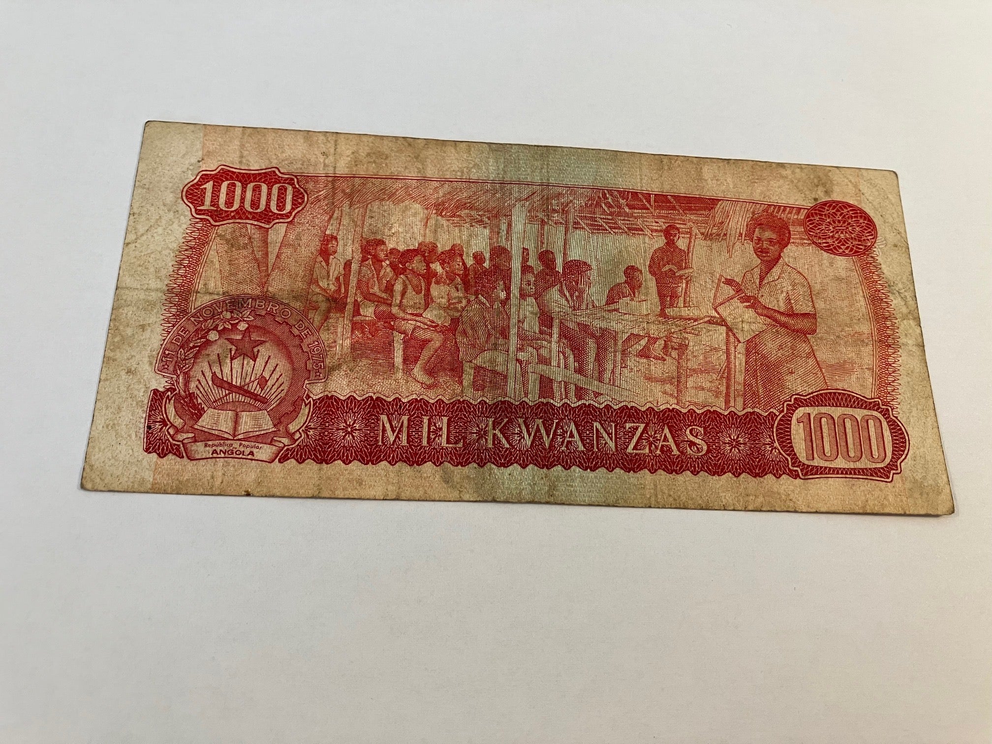 1000 Kwanzas Angola 1975