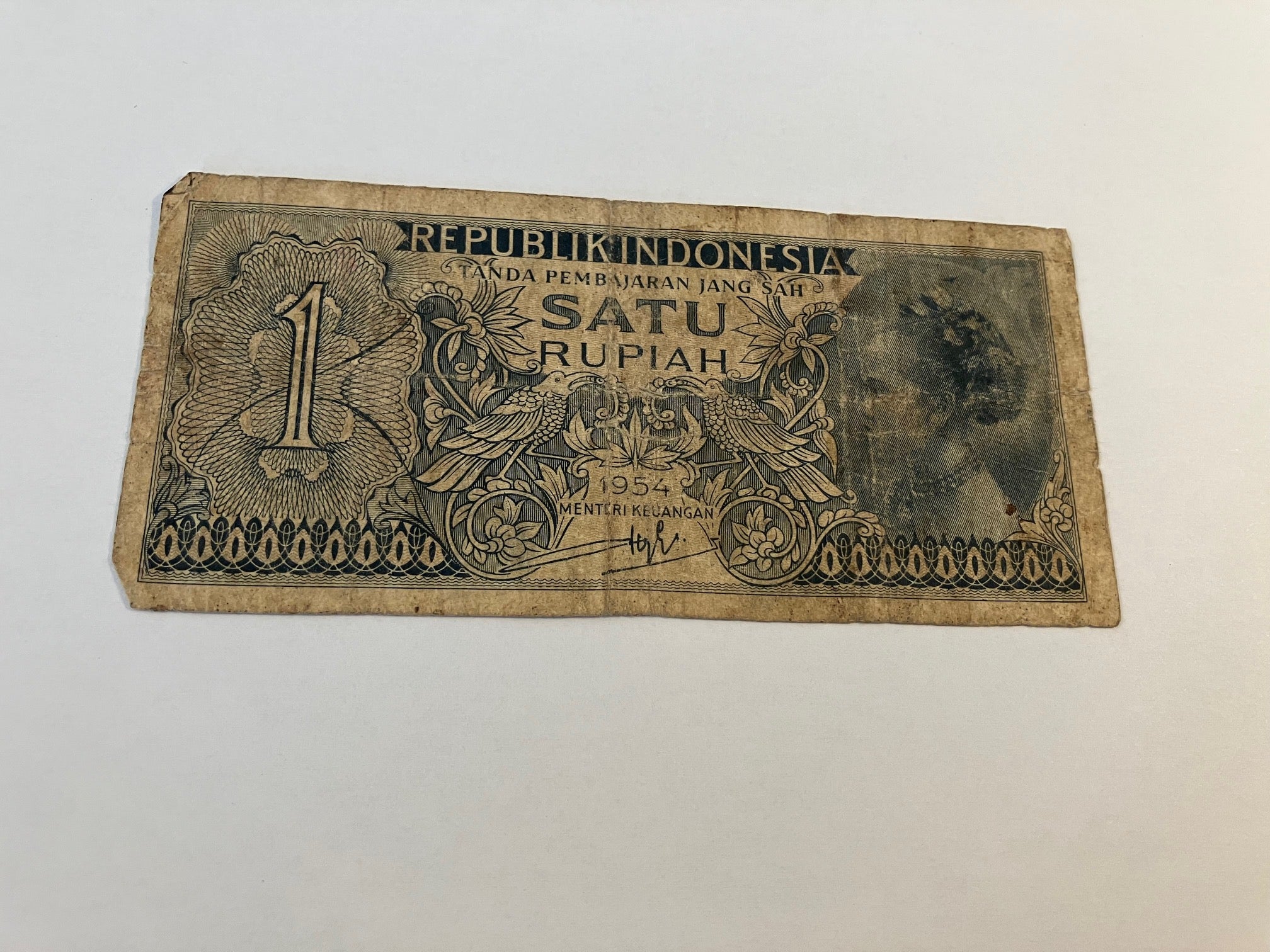 1 Rupiah Indonesia 1954