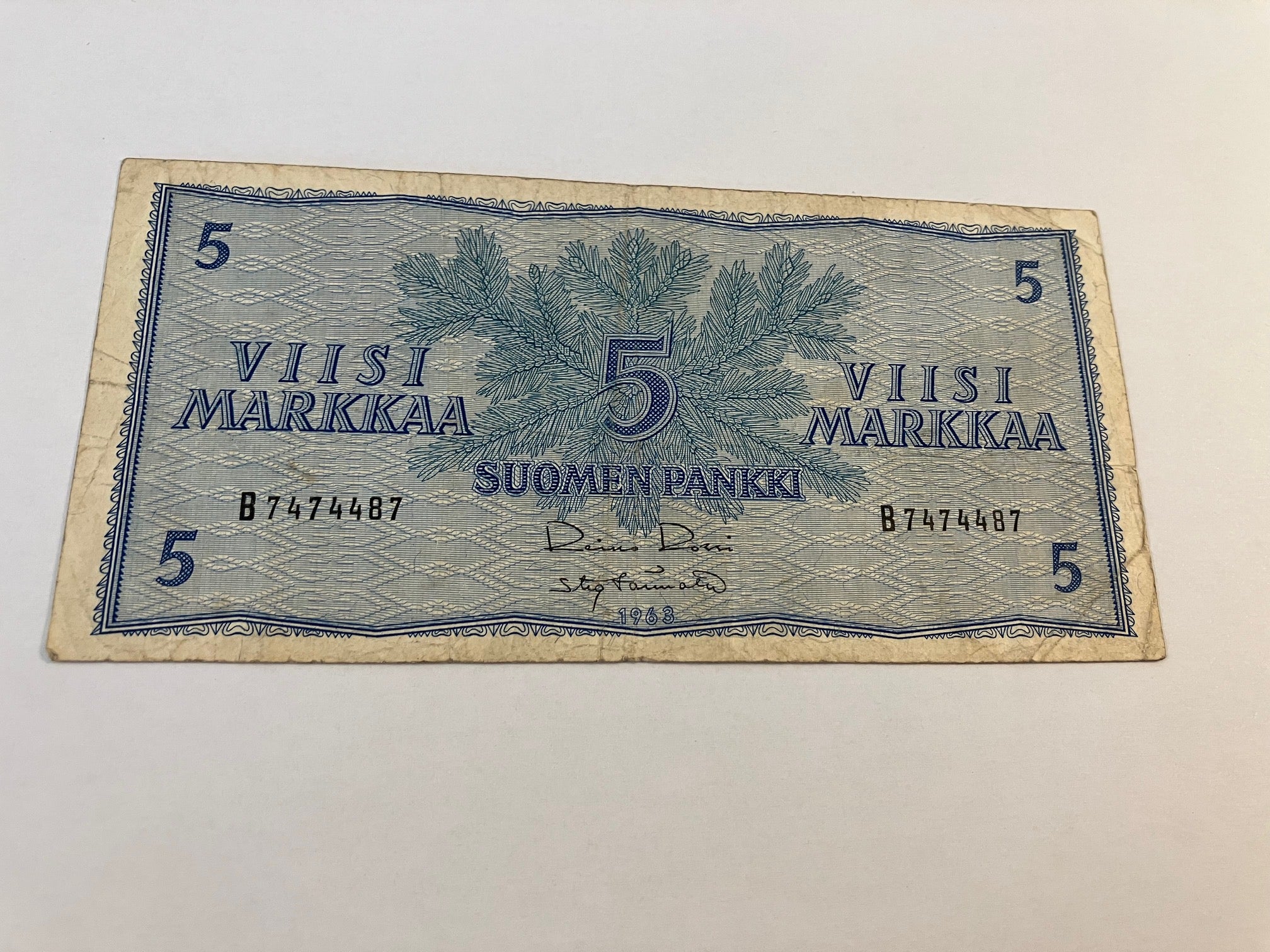 5 Markkaa 1968 Finland