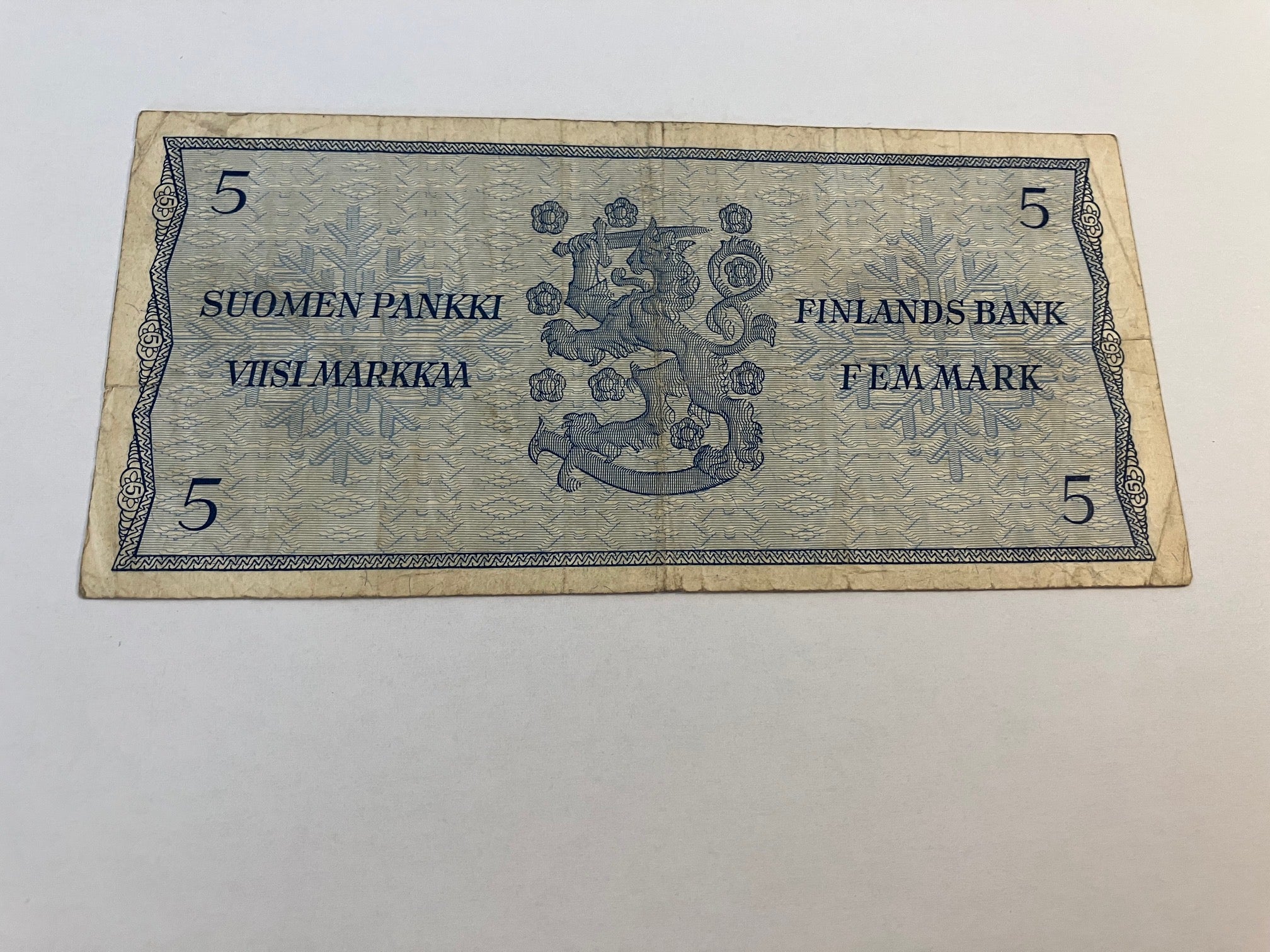 5 Markkaa 1968 Finland