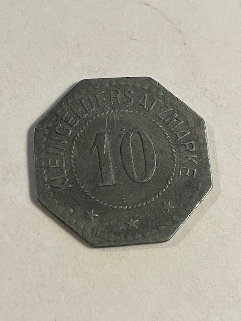 Kleingeldersatzmarke 10 Pfennig 1917