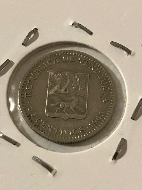25 Centimos Venezuela 1965
