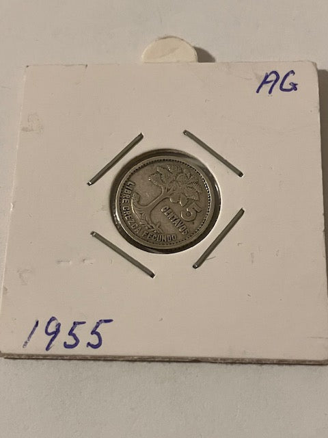 5 Centavos Guatamala 1955
