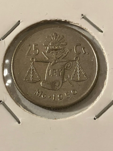 25 Centavos Mexico 1950